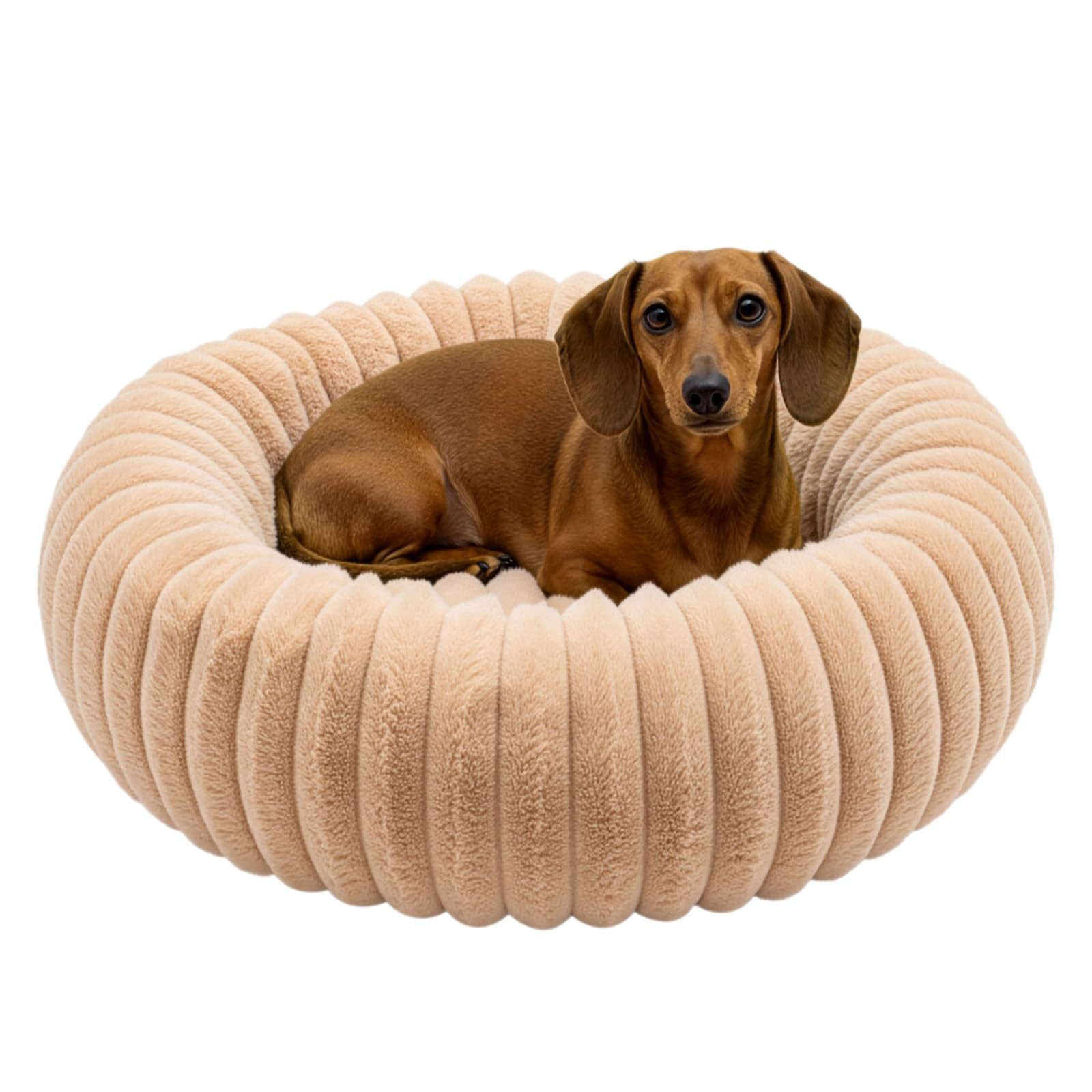 Youyijia Rundbett Hundebett Donut Flauschig für Kleine Hunde