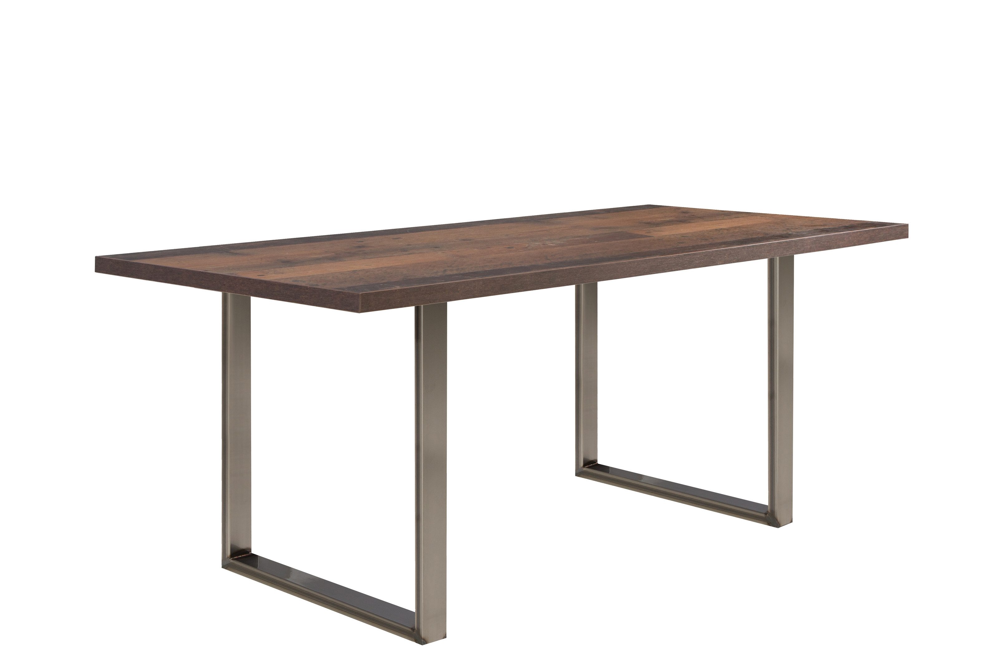 freiraum Esstisch TABLES, Gestell Metall, Platte Old-Wood Vintage - 180x74,7x90cm (BxHxT)