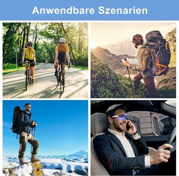 GOLDEN Monoscheibensonnenbrille Sonnenbrille Schutzbrille Sportbrille Fahrradbrille Brille UV 400