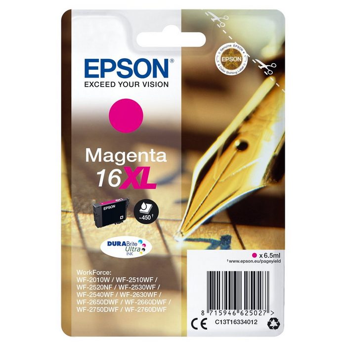 Epson Epson Pen and crossword Singlepack Magenta 16XL DURABrite Ultra Ink Tintenpatrone