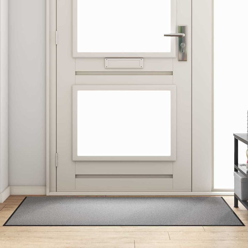 vidaXL Fußmatte Fußmatte Grau und Schwarz 90 x 150 cm 100% Polyamid, Hütte, Höhe: 0.9 mm – Bild 2 von 5