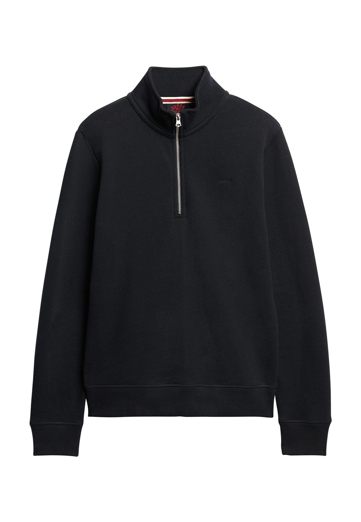 Superdry Sweater Superdry Herren Sweatshirt ESSENTIAL HALF ZIP SWEATSHIRT Eclipse Navy