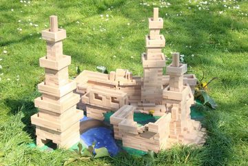 MaderaBlocks Spielbauklötze 1.000-3.000 Holzbausteine Natur, 100 % Made in DE, Bauklötze