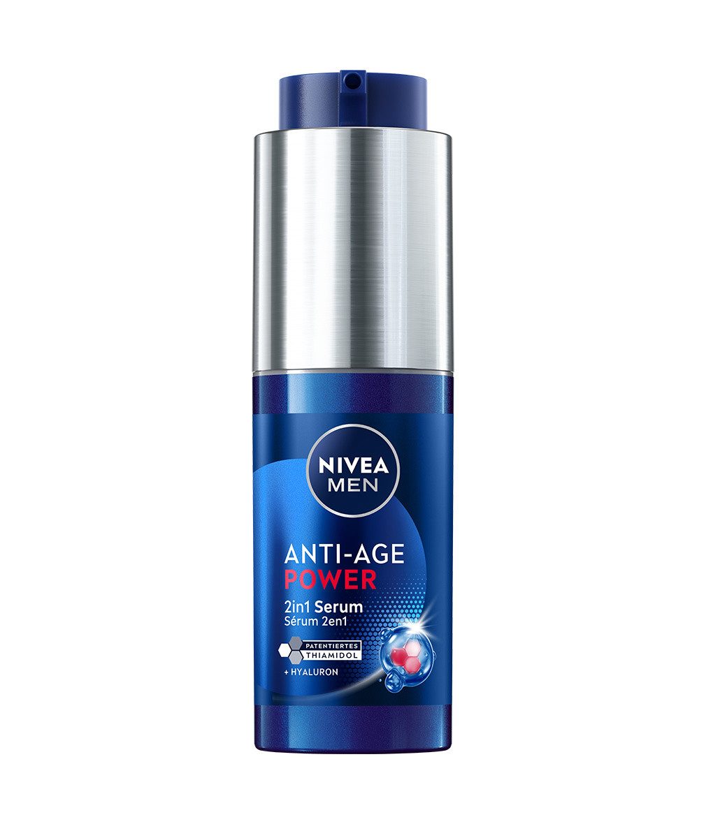 Nivea Men Gesichtsserum Anti-Age Hyaluron 2in1 Power Serum 30ml, 1-tlg.