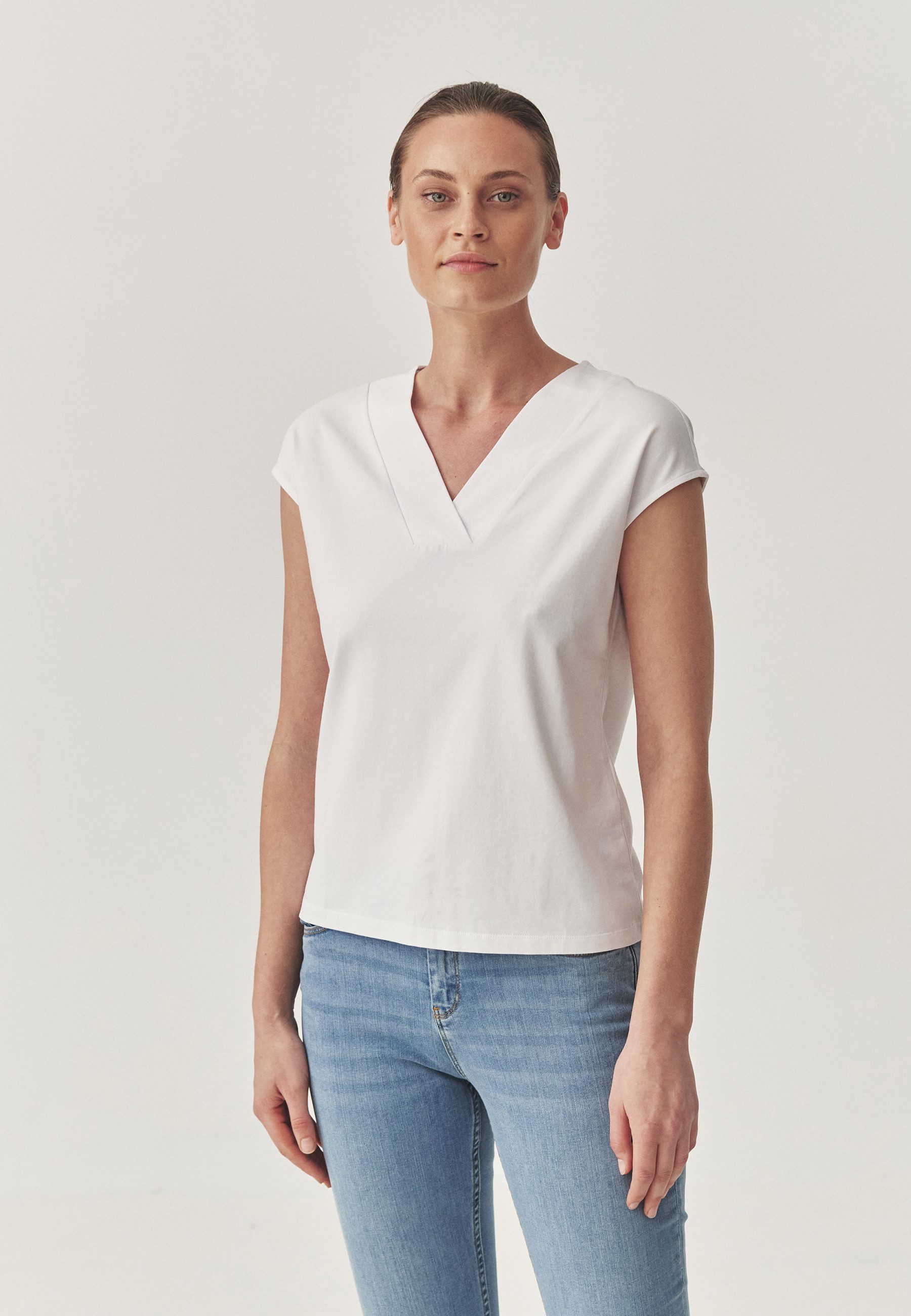 TATUUM Klassische Bluse KLASSISCHE BAUMWOLLBLUSE - NAVIX