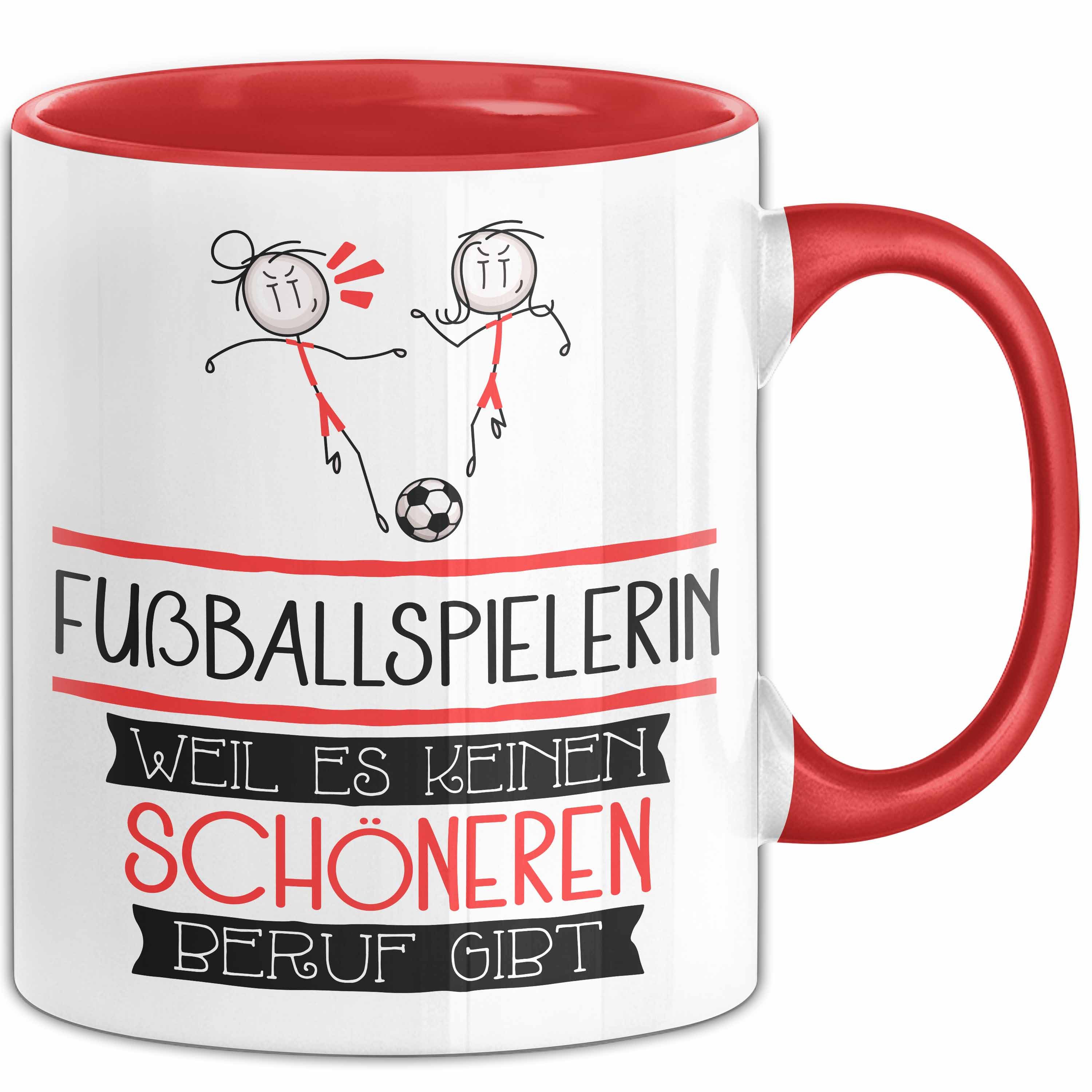 Trendation Tasse Fußballspielerin Weil Es Keinen Schöneren Beruf Gibt Tasse Geschenk
