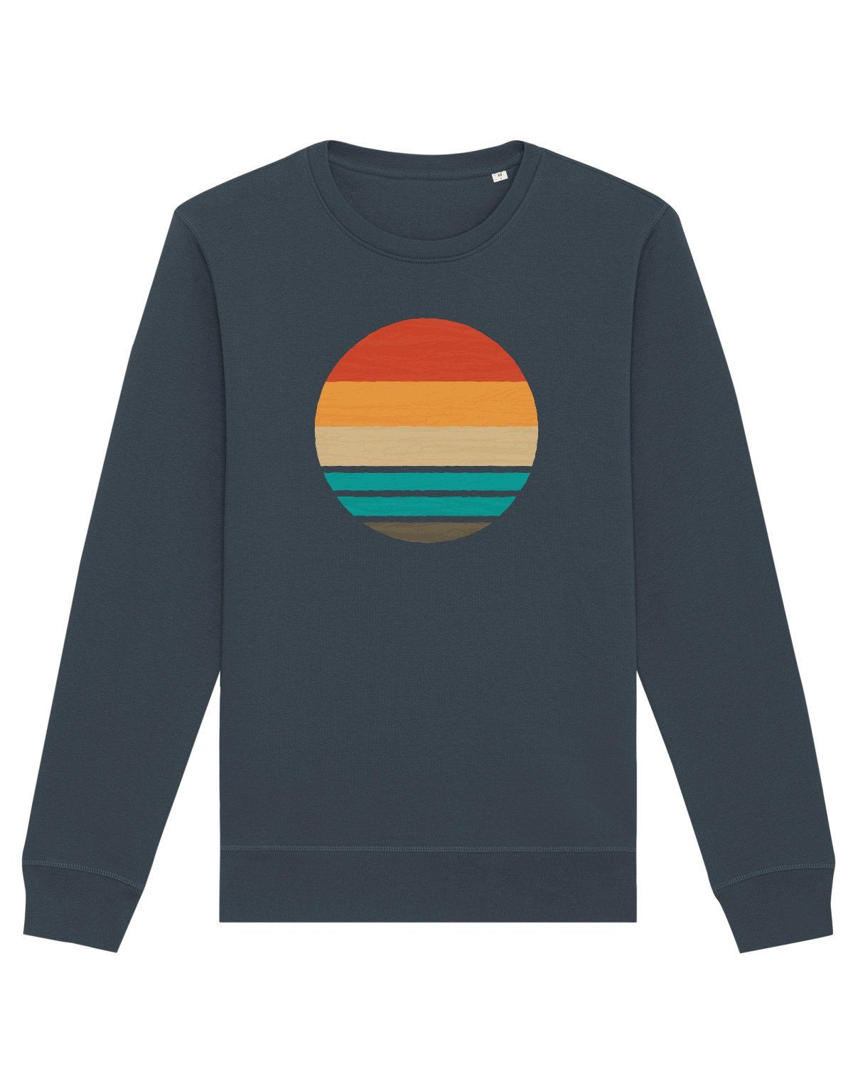 Retro ocean Apparel wat? meliert graublau sunset Sweatshirt (1-tlg)