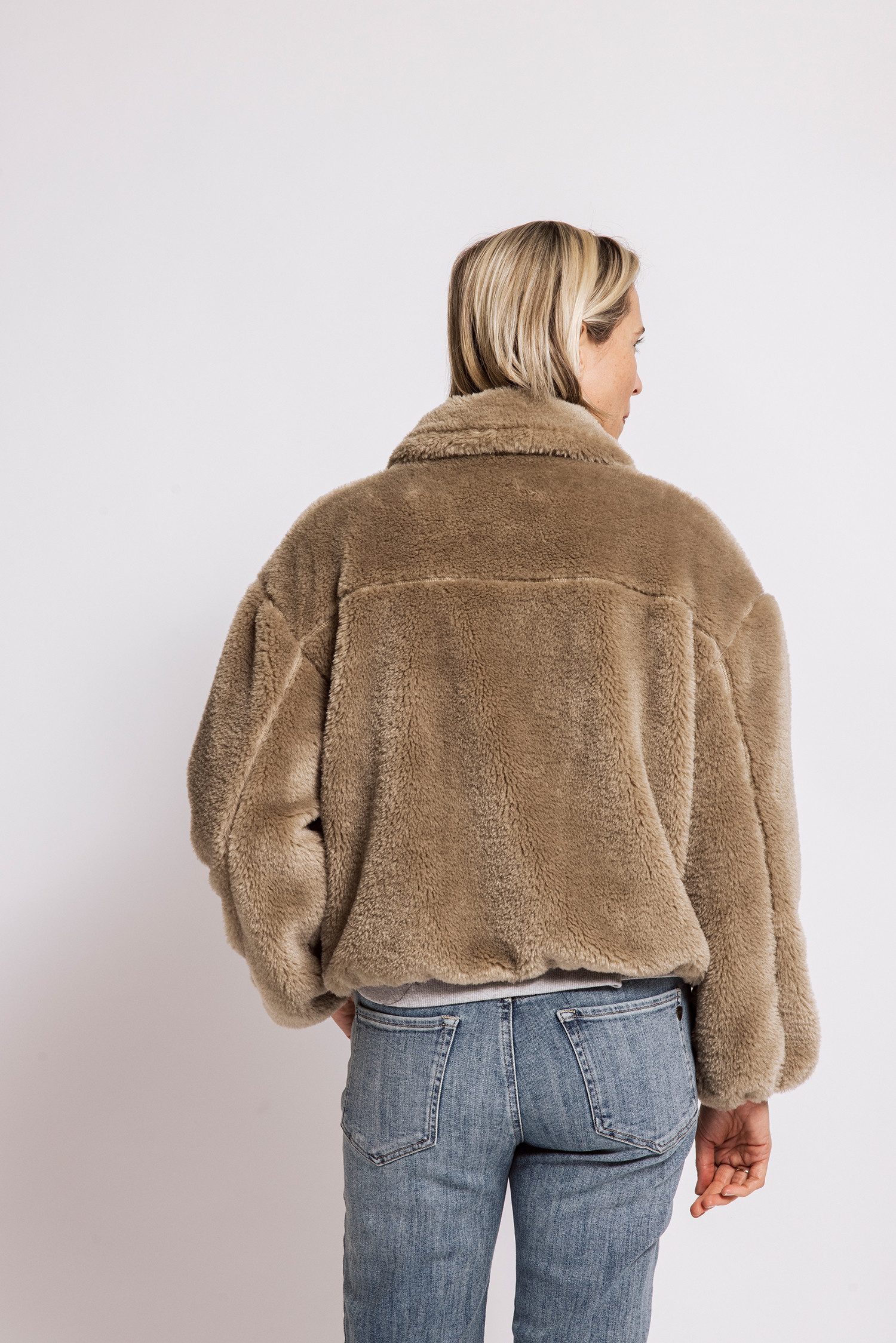 Zhrill Jackenblazer APRIL Fellimitatjacke / Kuscheljacke / mit Stehkragen und Reißverschluss – Bild 2 von 4