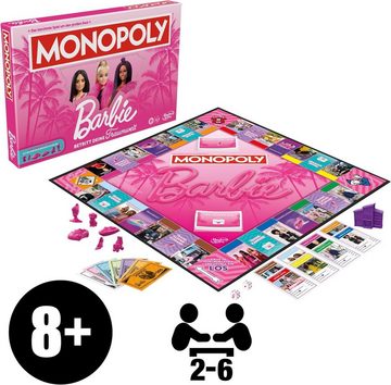 Hasbro Spiel, Monopoly - Barbie + Top Trumps Barbie Brettspiel Gesellschaftsspiel