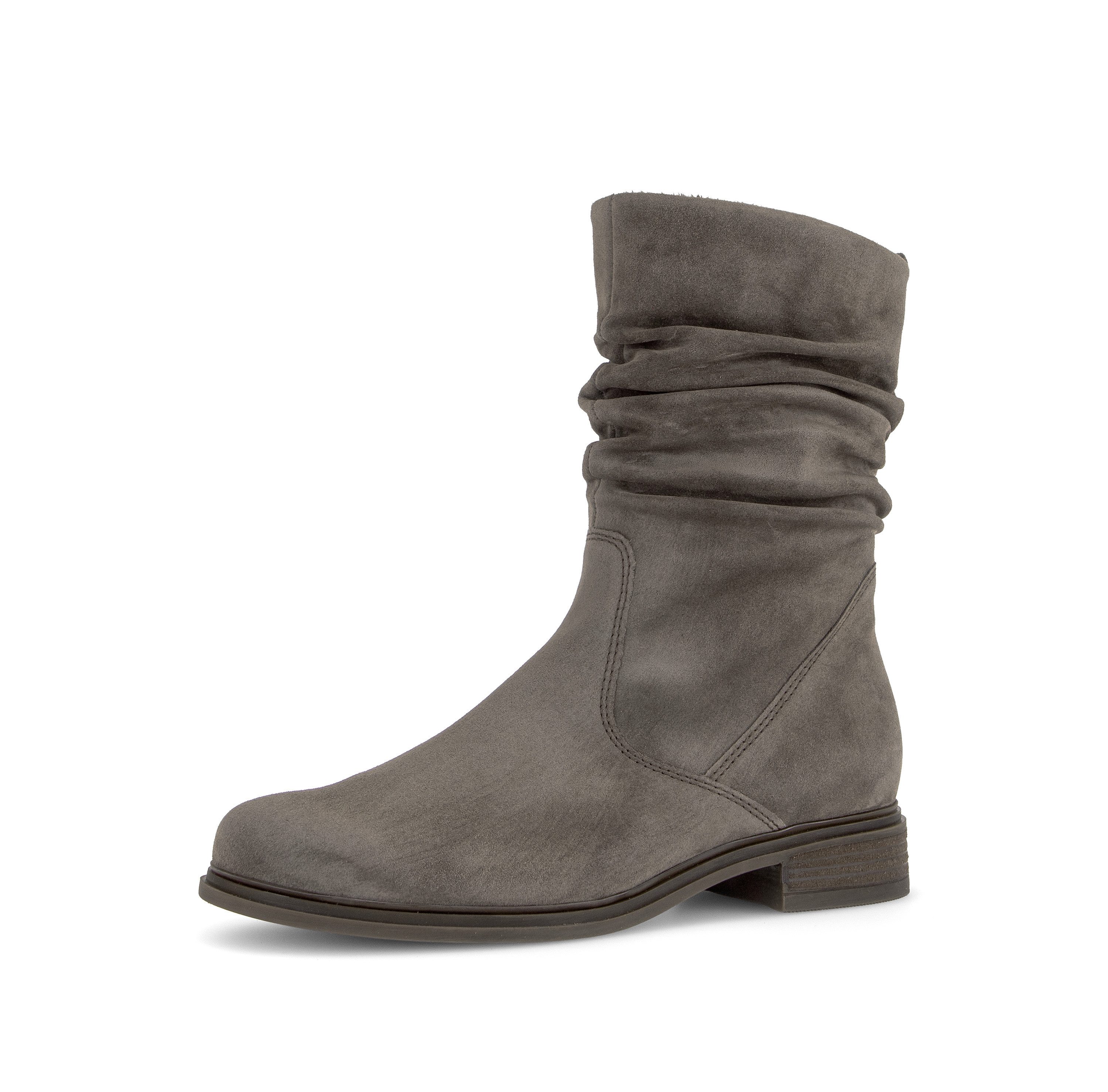 Gabor Stiefelette Blockabsatz, Kurzstiefel mit Innenreißverschluss, G-Weite