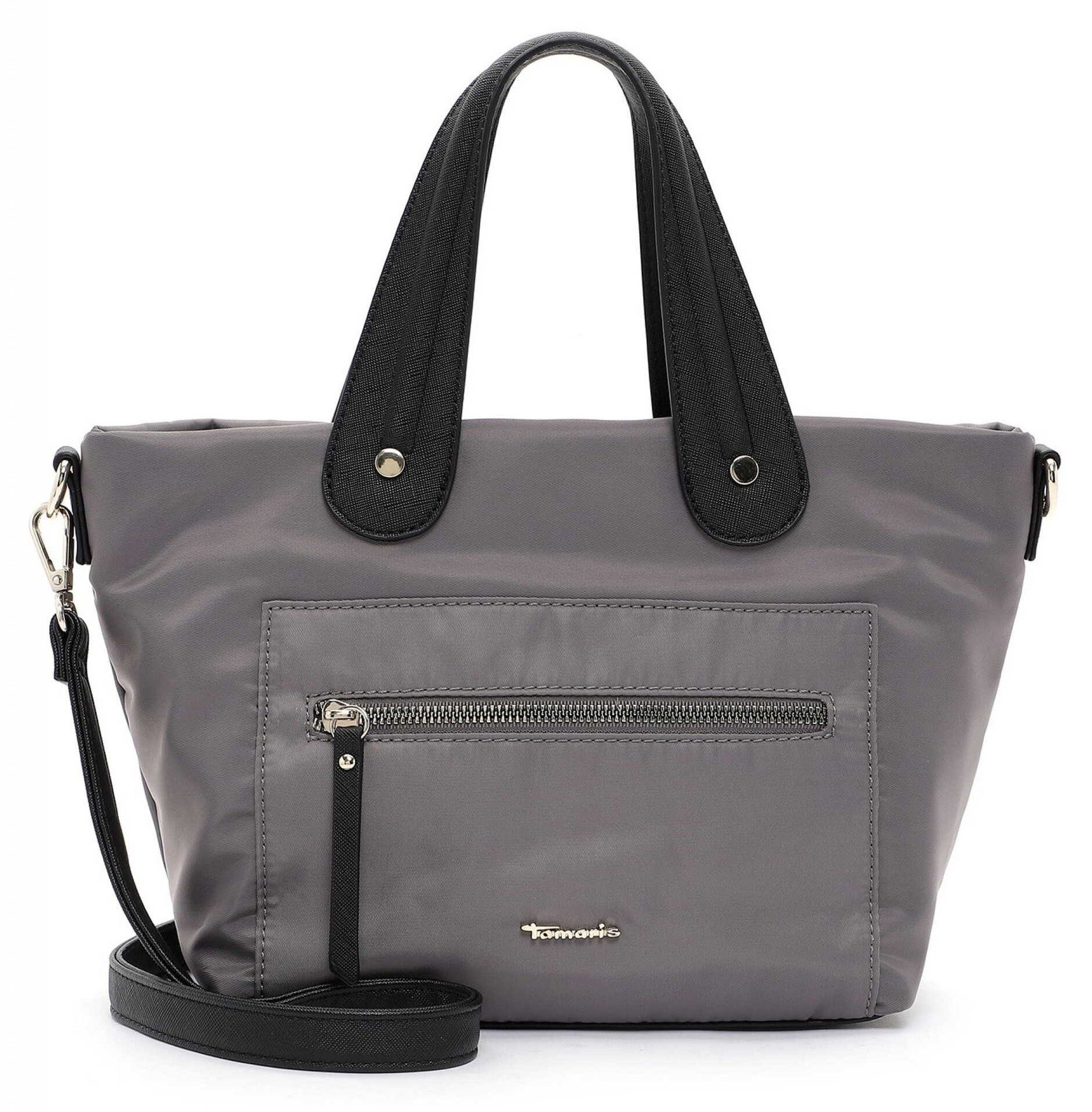 Tamaris Henkeltasche Johanna, Nylon-Optik grau