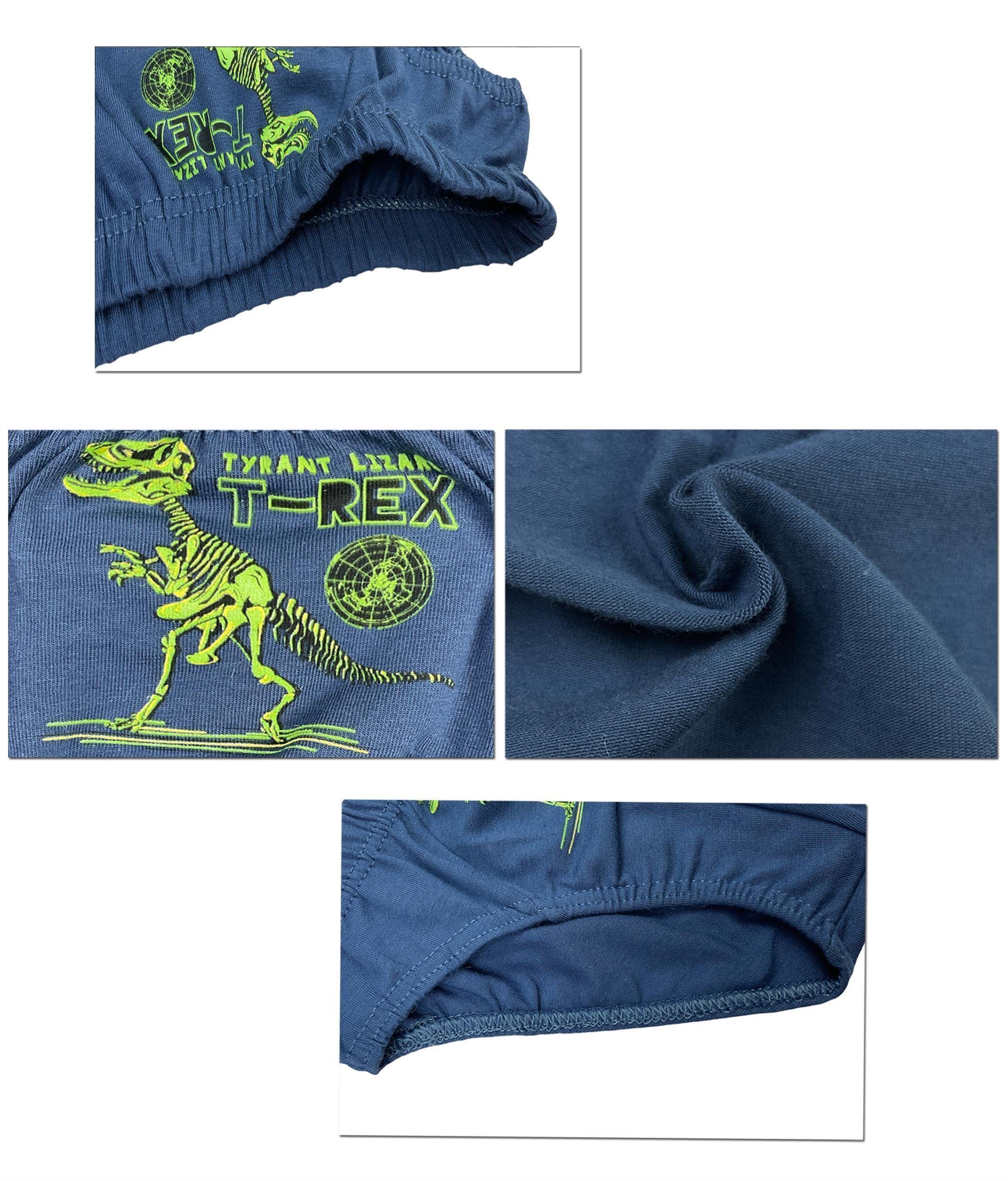 Slips - T-Rex Jungen LOREZA Slip Baumwolle Unterwäsche (Set, 10-St) 10 Unterhosen