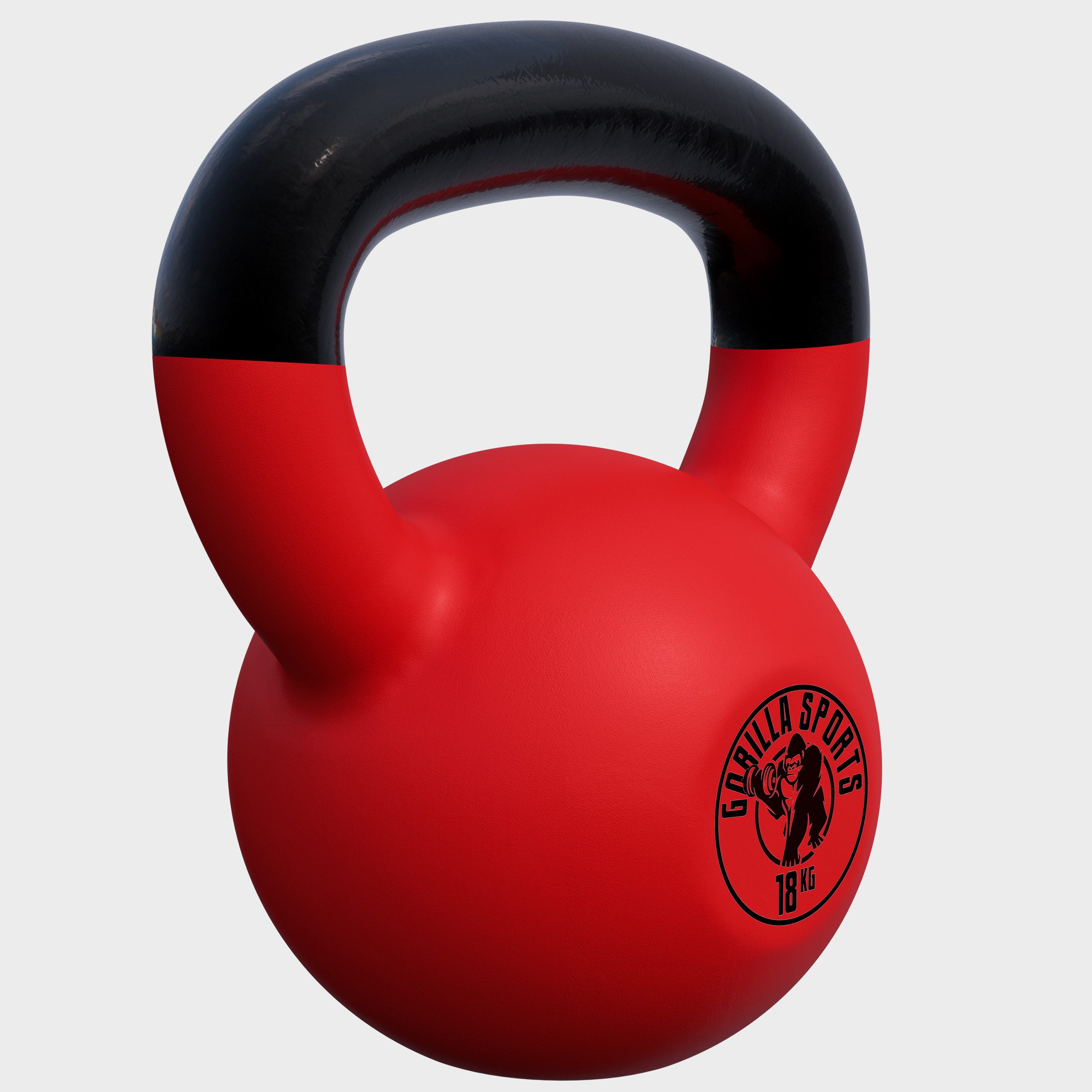 GORILLA SPORTS Kettlebell 2 - 32 kg, Gusseisen Kugelhantel mit Neoprenbeschichtung, Kraftraining