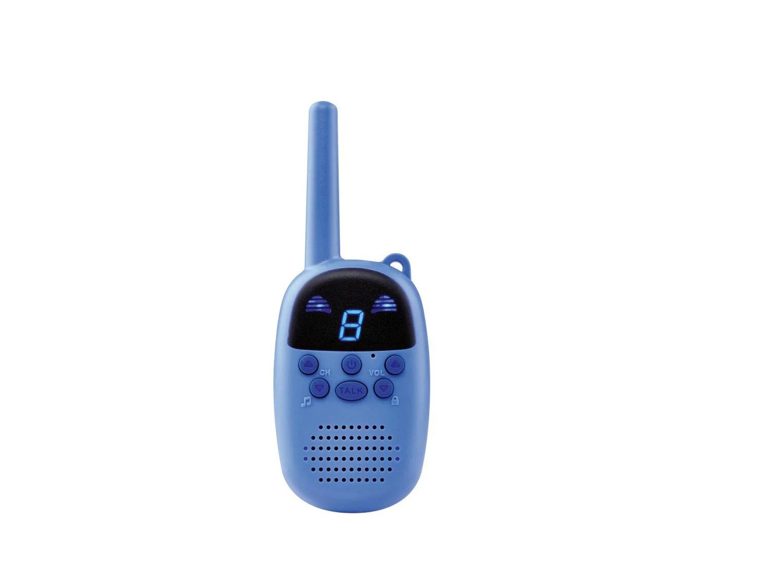 SilverCrest Walkie Talkie Silvercrest Kinder Walkie Talkie Set Funk Funkgerät bis 8km, (2-St., 2x Walkie-Talkies, 2x Gürtelklemmen, 6x AAA (LR03) Batterie), Tas – Bild 2 von 3