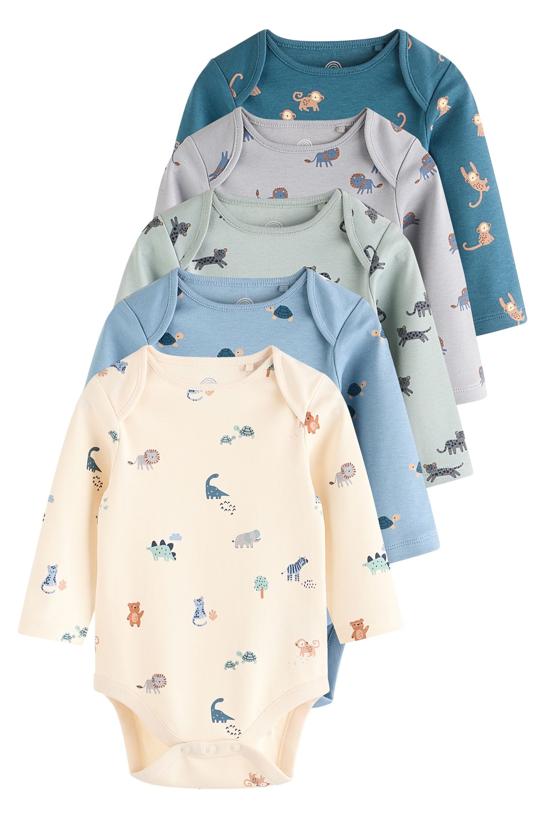 Next Langarmbody Baby-Bodysuits im 5er-Pack (5-tlg)