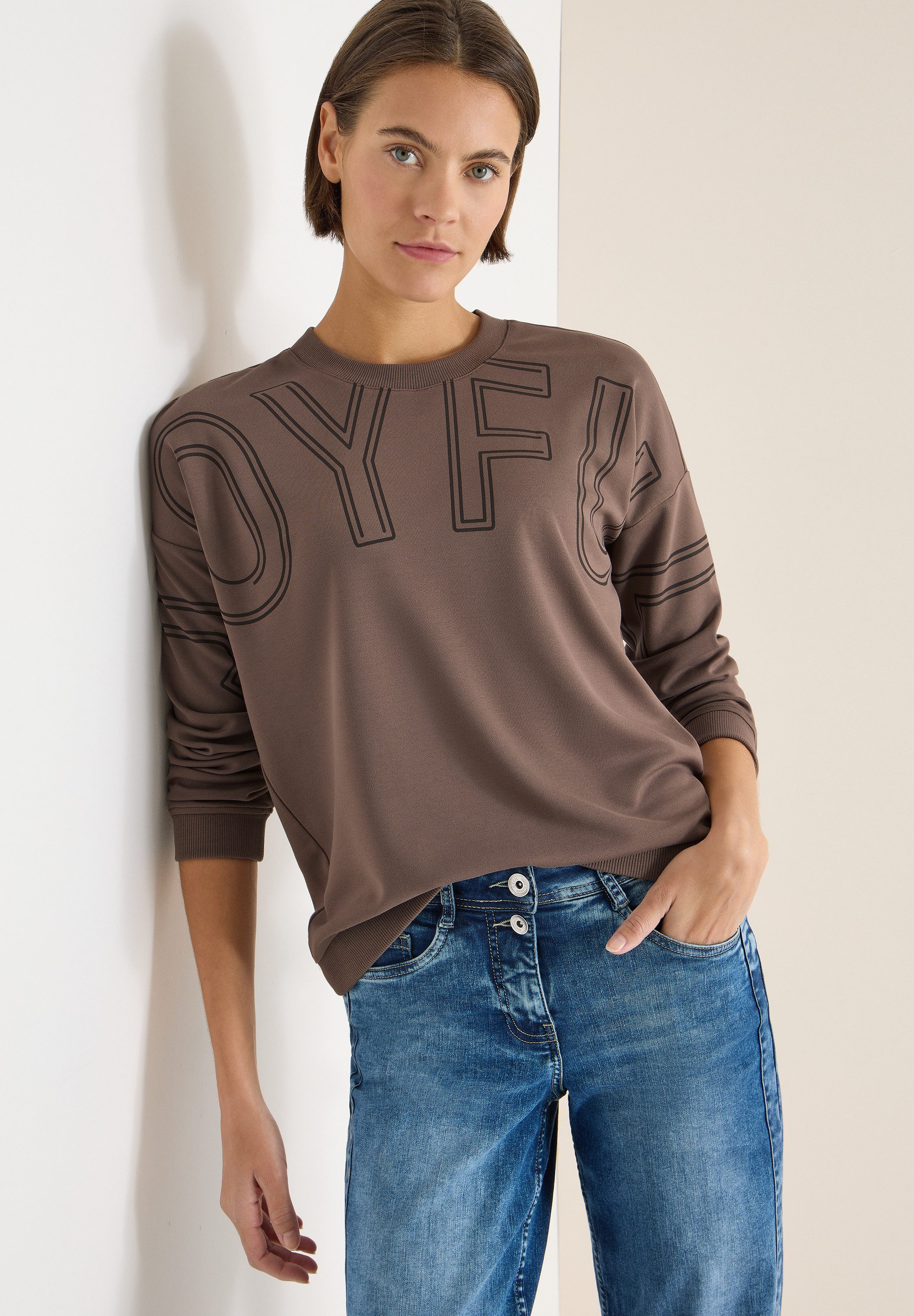 CECIL Langarmshirt mit Frontprint