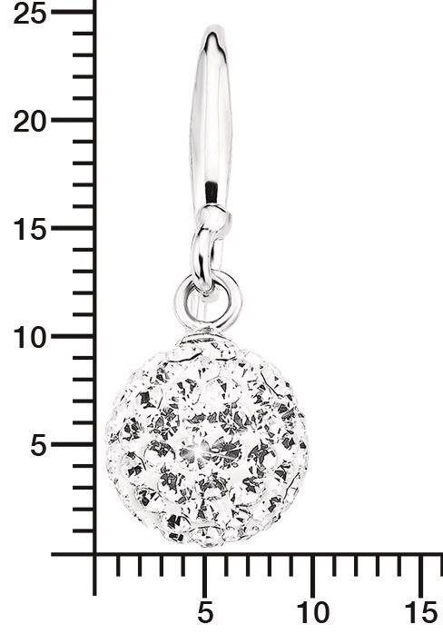 Amor Paar Ohrhaken, mit Kristallglas