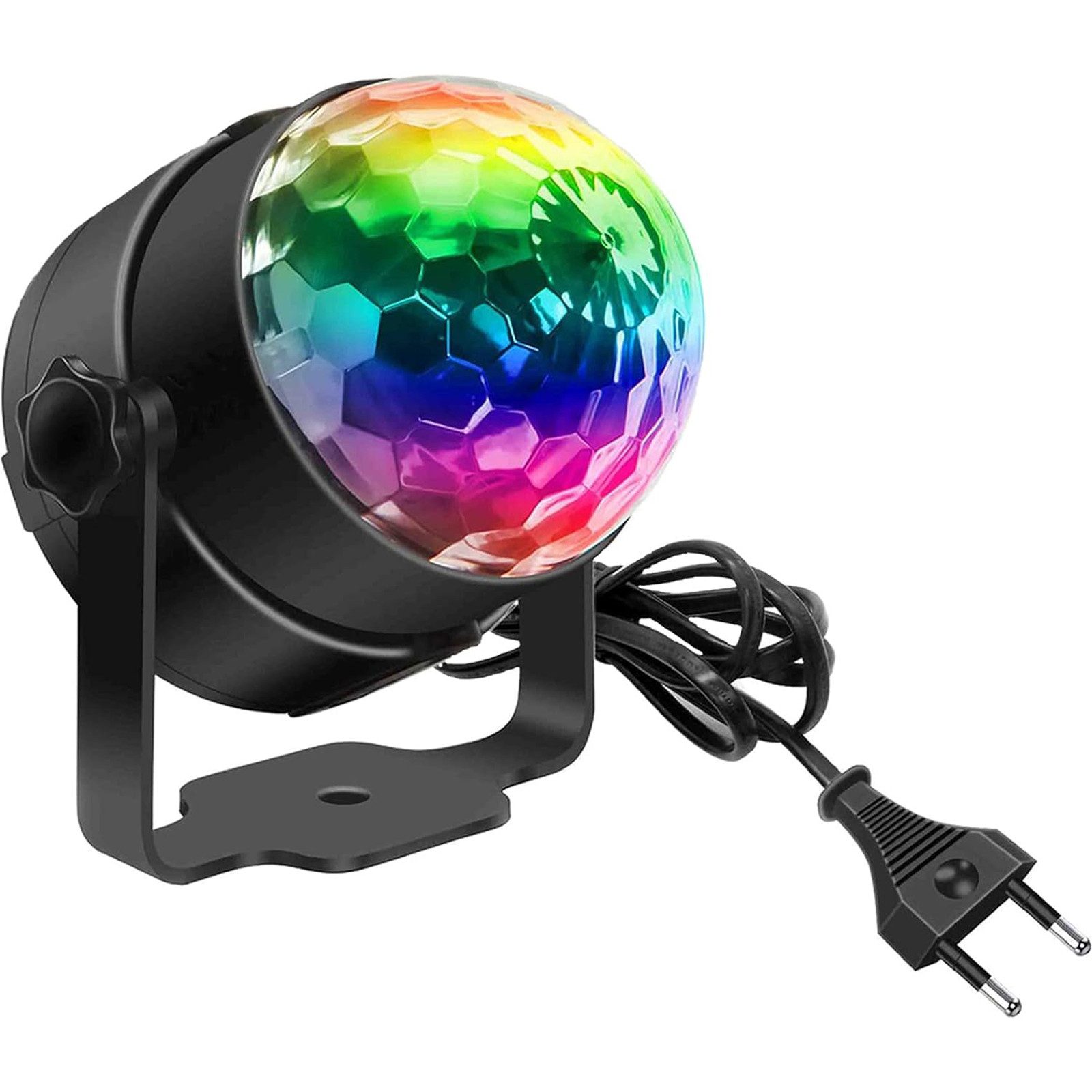 MODFU Discolicht Bühnenlicht LED-Disco-Kugel Farb-Stroboskop-Lichter, mit Fernbedienung und Automodus, LED fest integriert, 7 Lichteffekte, RGB Dynamisch Disco Partylicht für Party Halloween Kinder Hochzeit usw