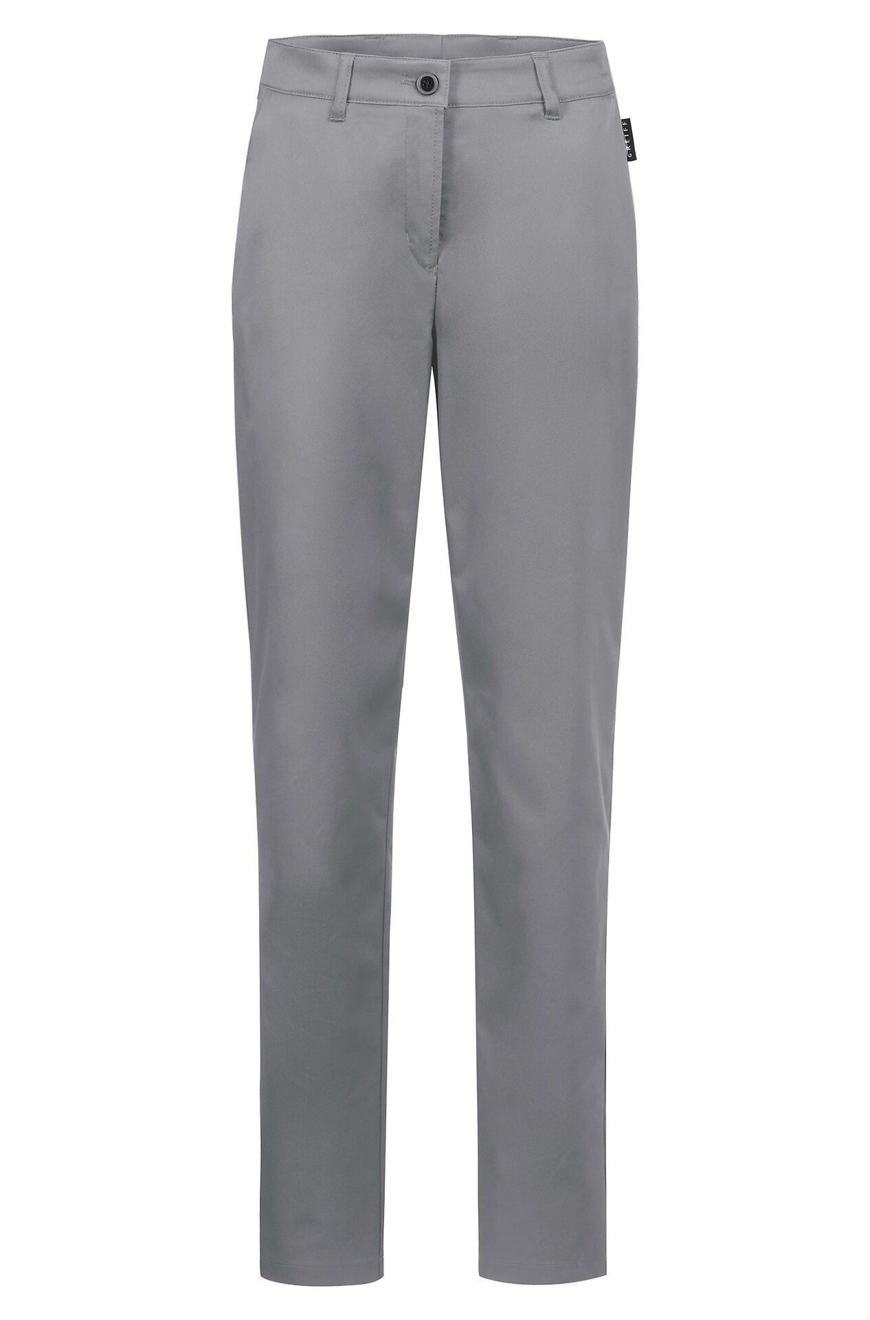 Chinohose Greiff Corporate CASUAL Damen Chino-Hose Regular-Fit Grau