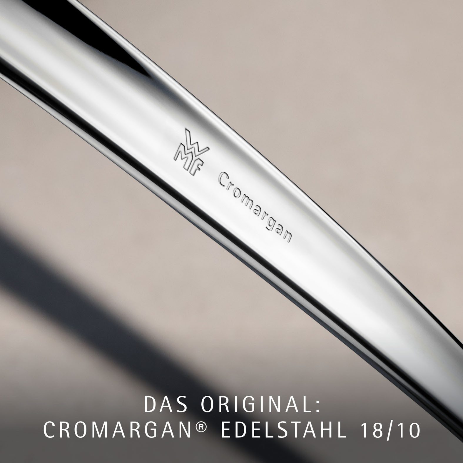 WMF Besteck-Set Philadelphia in schlanker Optik, ergonomische Haptik, Wellenschliff (30-tlg), 6 Personen, Cromargan® Edelstahl Rostfrei 18/10, spülmaschinengeeignet, optimale Schärfe, hochwertiger Besteckkasten