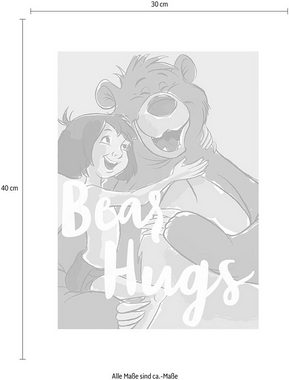 Komar Poster Bear Hug, Disney (1 St), Kinderzimmer, Schlafzimmer, Wohnzimmer
