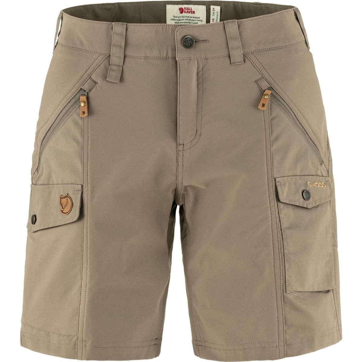 Fjällräven Funktionsshorts Nikka Shorts Curved W Maximale Bewegungsfreiheit und Strapazierfähigkeit dank