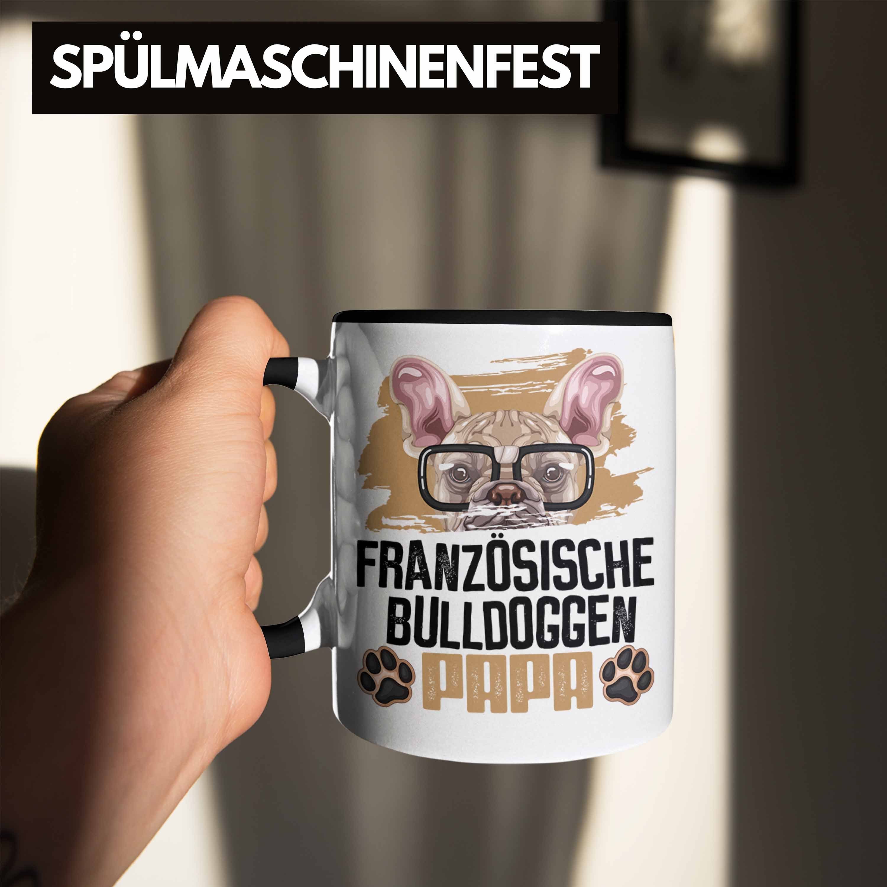 Besitzer Geschenk Lustiger Schwarz Tasse Tasse Trendation Papa Französische Bulldogge Spruch Ge