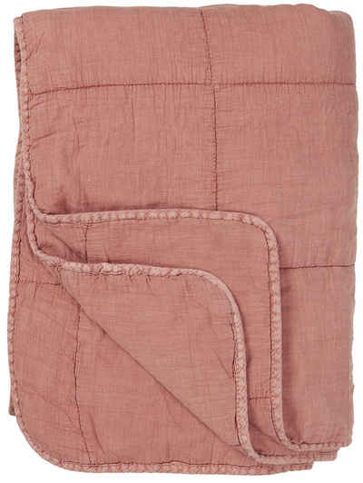 Tagesdecke »Decke Quilt Tagesdecke Überwurf Desert Rose Rot 180x130cm Ib Laursen 6208-64«, Ib Laursen