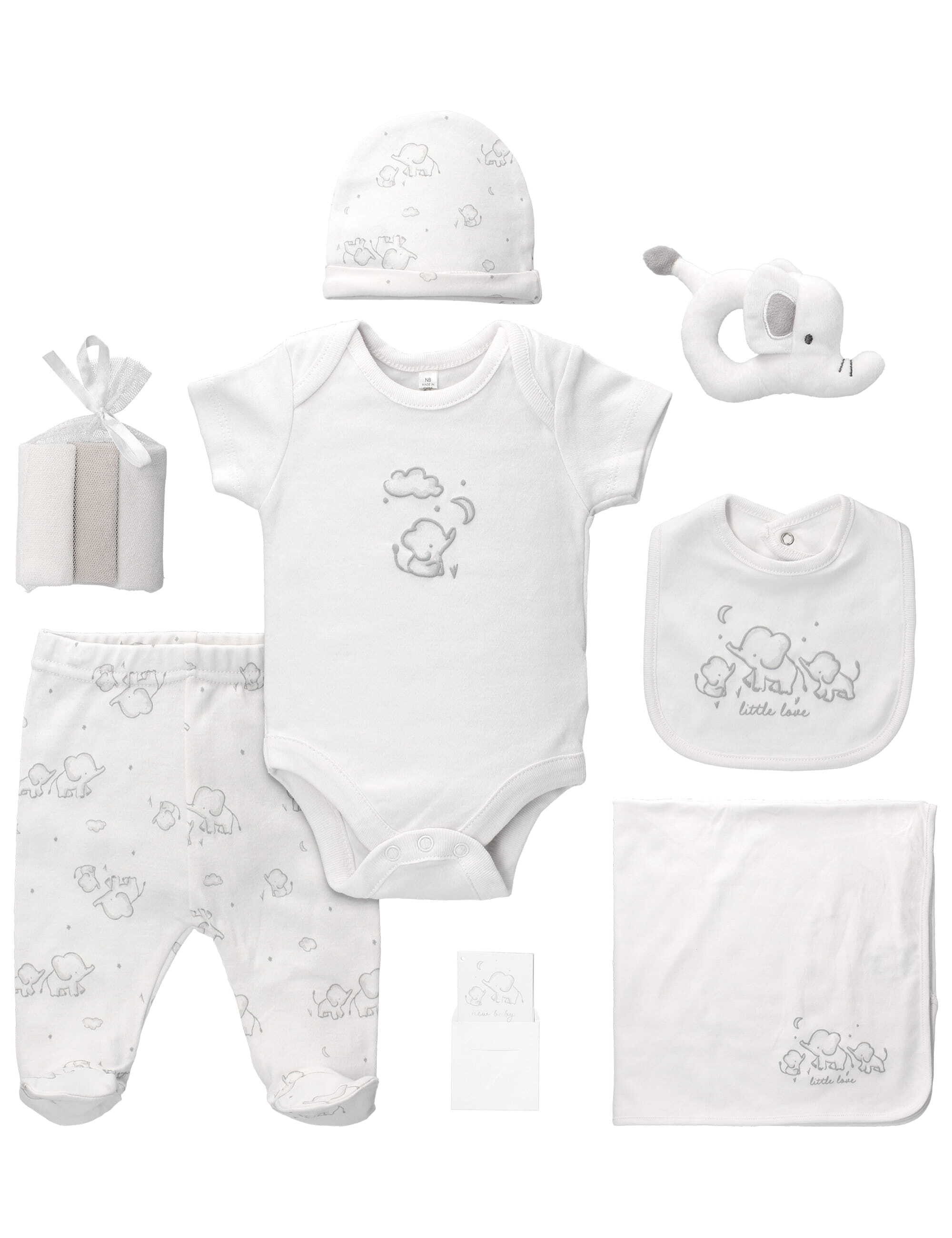 Rock a Bye Baby Boutique Erstausstattungspaket Set Elefant (Set, 1-tlg., 10 Teile)