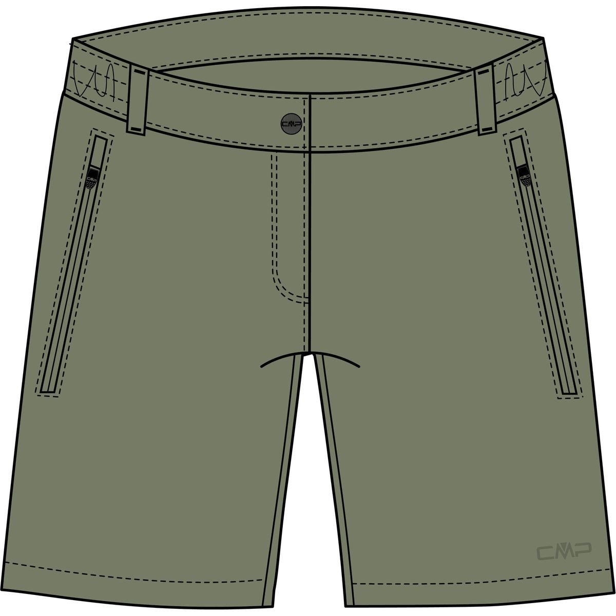 CMP Funktionsshorts Woman Short Perfekte Damen-Trekkingbermudashorts mit Dry-Function-Technologie und