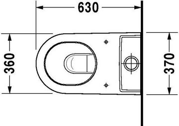 Duravit WC-Komplettset Duravit Stand-WC-Kombination STARCK 2 ti