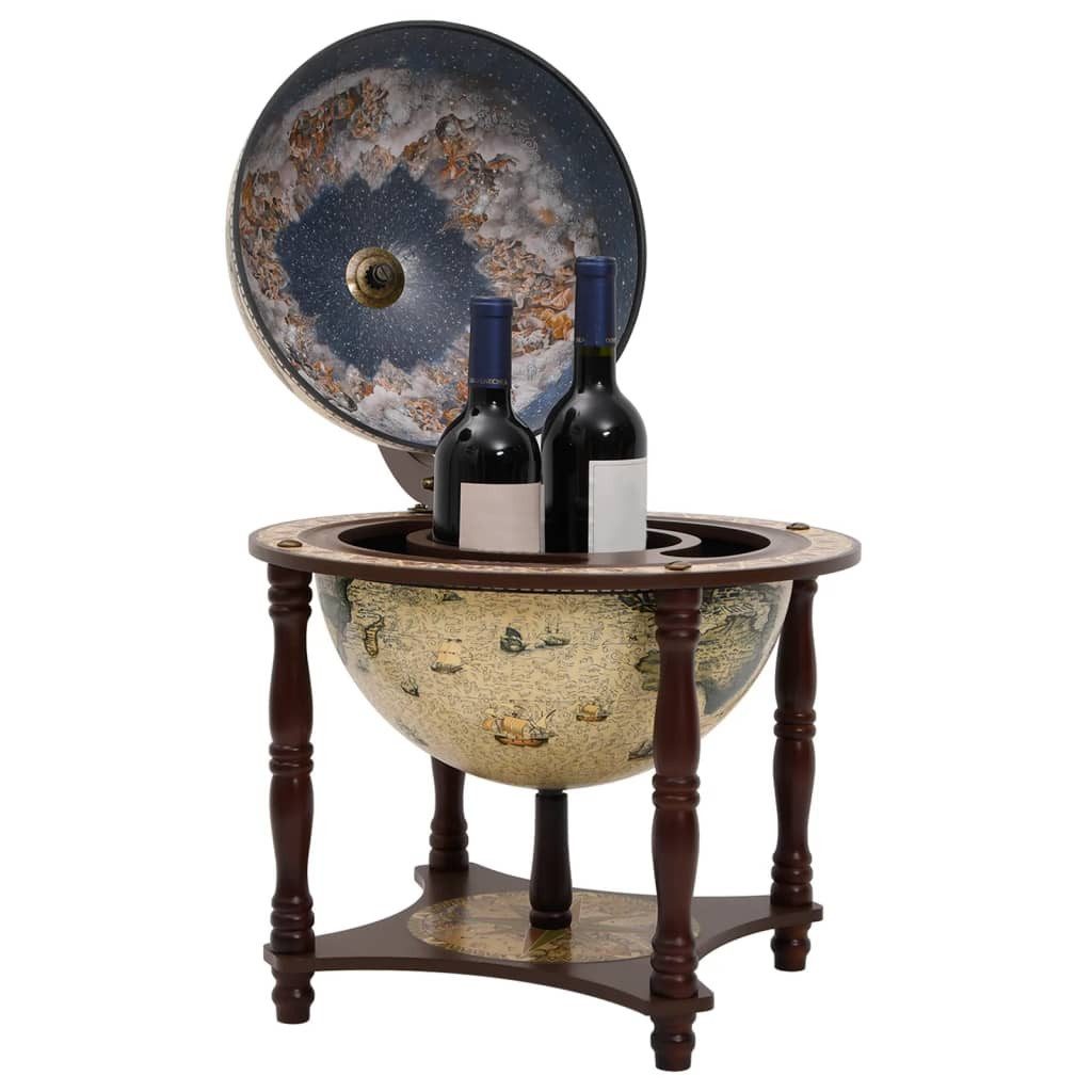 vidaXL Barschrank Globus-Bar Braun Massivholz Eukalyptus (1-St)