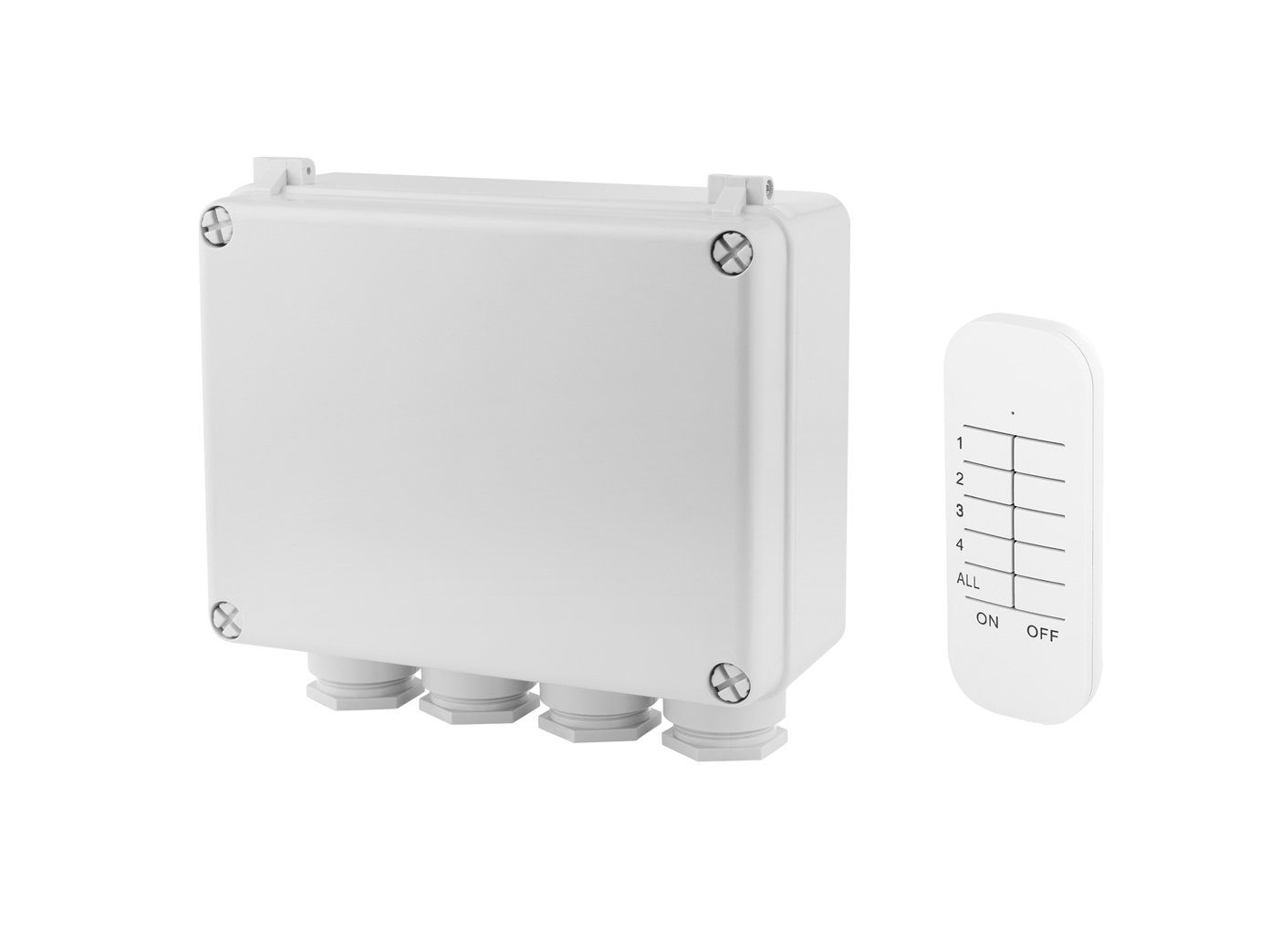 smartwares Funkfernsteuerung, 2er Set Funk Dreifachschalter für den Außenbereich Funk Fernbedienung