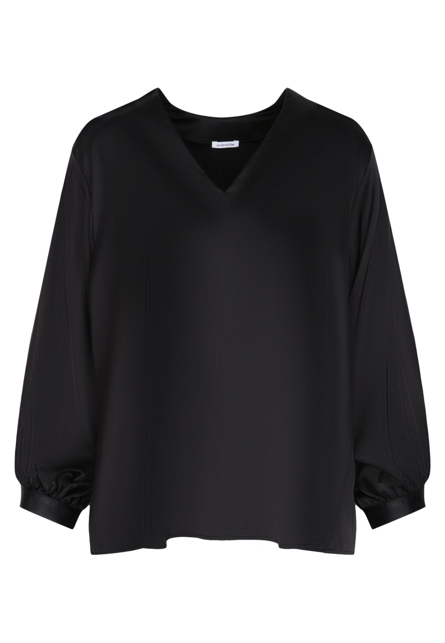 seidensticker Klassische Bluse Schwarze Rose Tunika Uni
