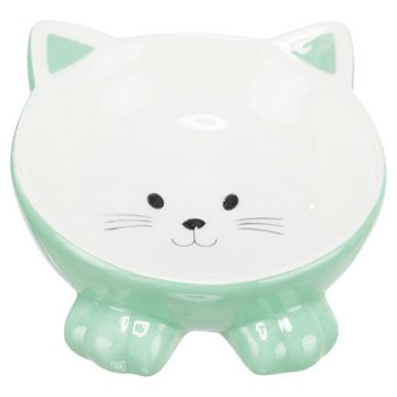 TRIXIE Futterbehälter Keramiknapf Katzenmotiv