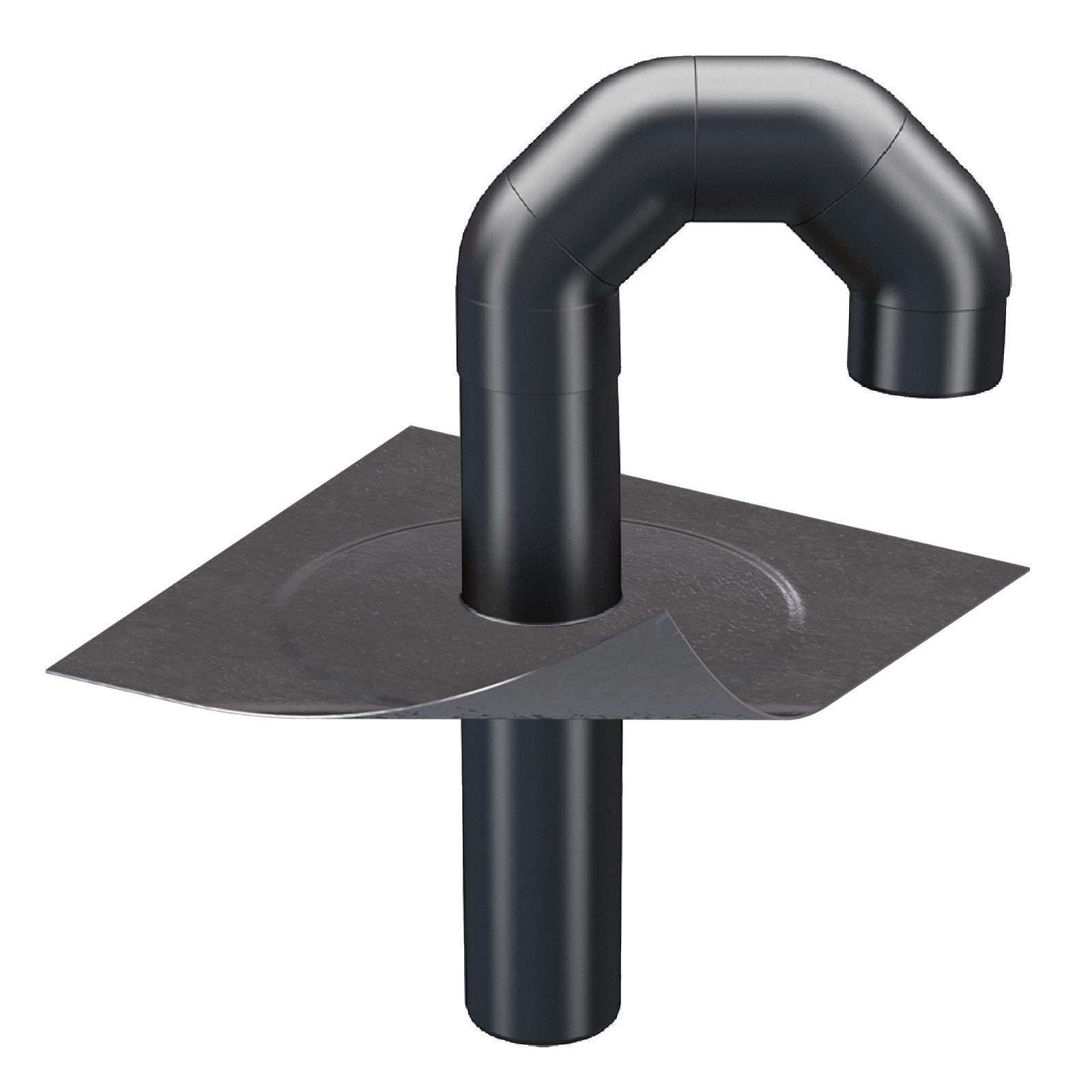 Klöber Dachdurchführung Klöber Flavent Flachdach Durchführungs-Set DN 100 Bitumen Anschluss, Bitumen