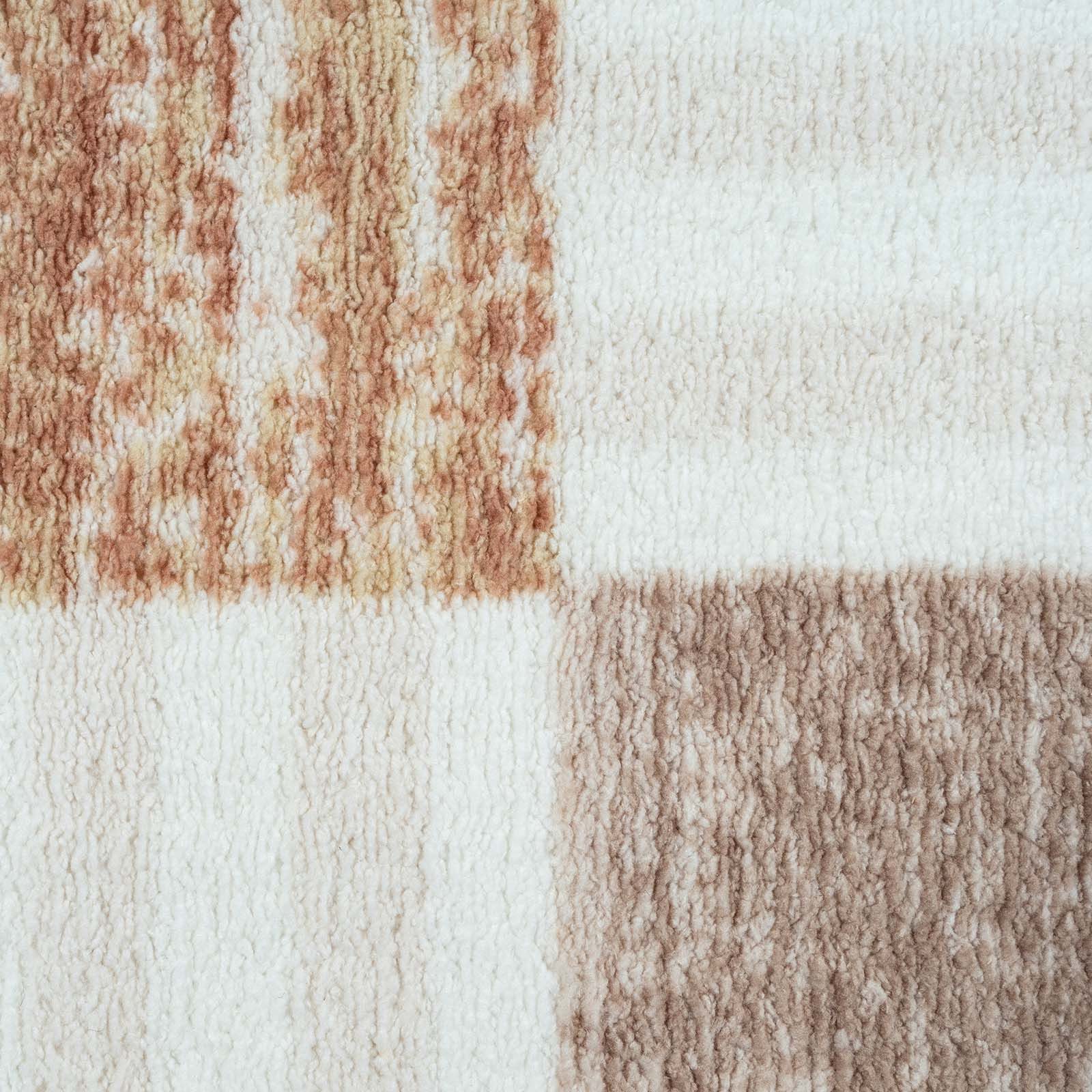 TaraCarpet Teppich Kurzflorteppich TaraCarpet Empire Retromuster absolut Modern fürs, rechteckig, Höhe: 14 mm, Retro Design in modernen Wohnfarben terracotta