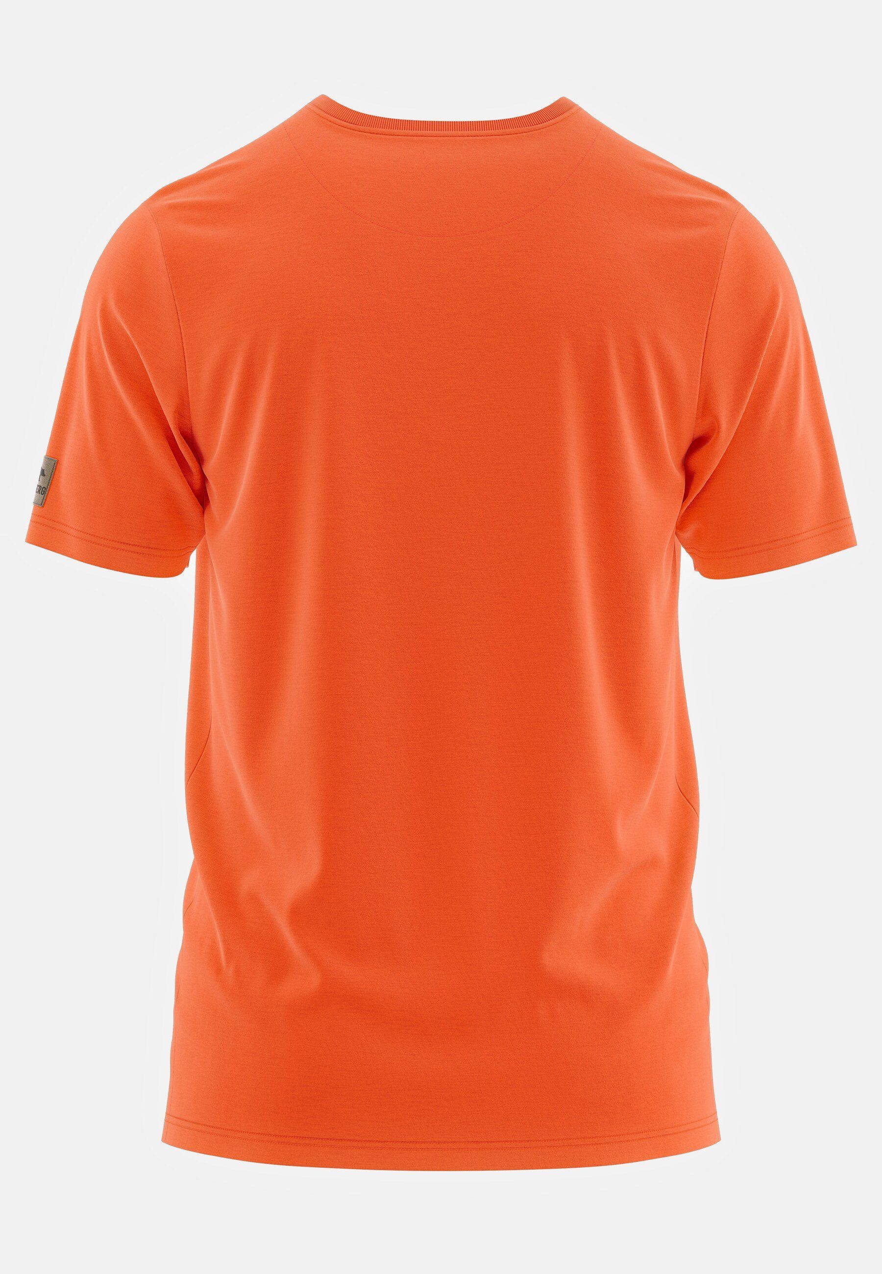 T-Shirt Poloshirt mit knallorange Finnson FORSBERG FORSBERG Brustlogo