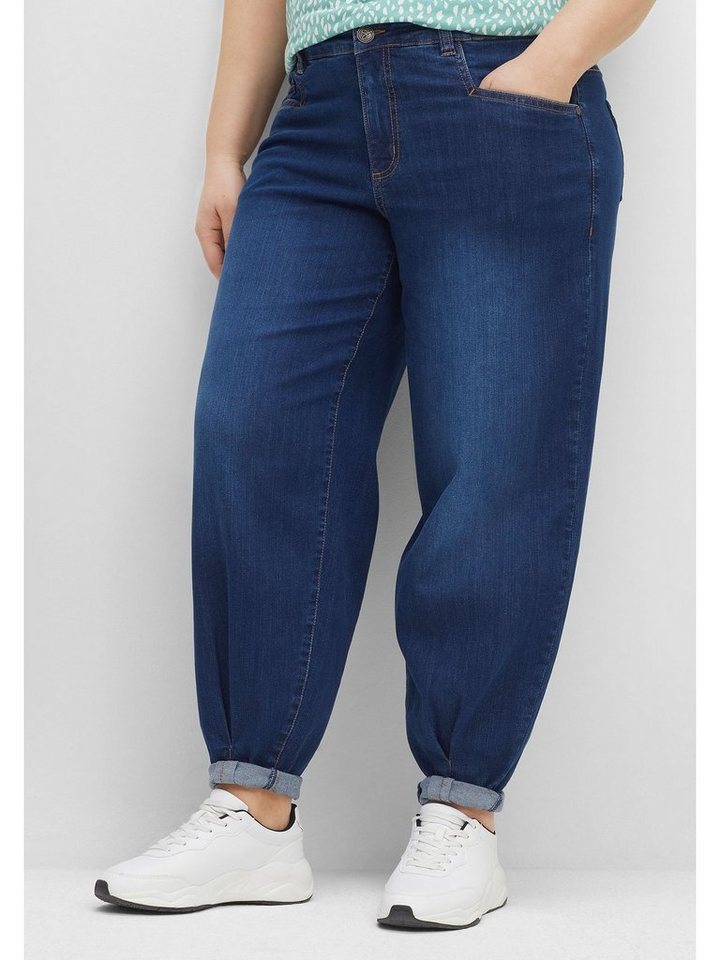 Große Größen in OLIVIA Sheego Stretch-Jeans Five-Pocket-Form