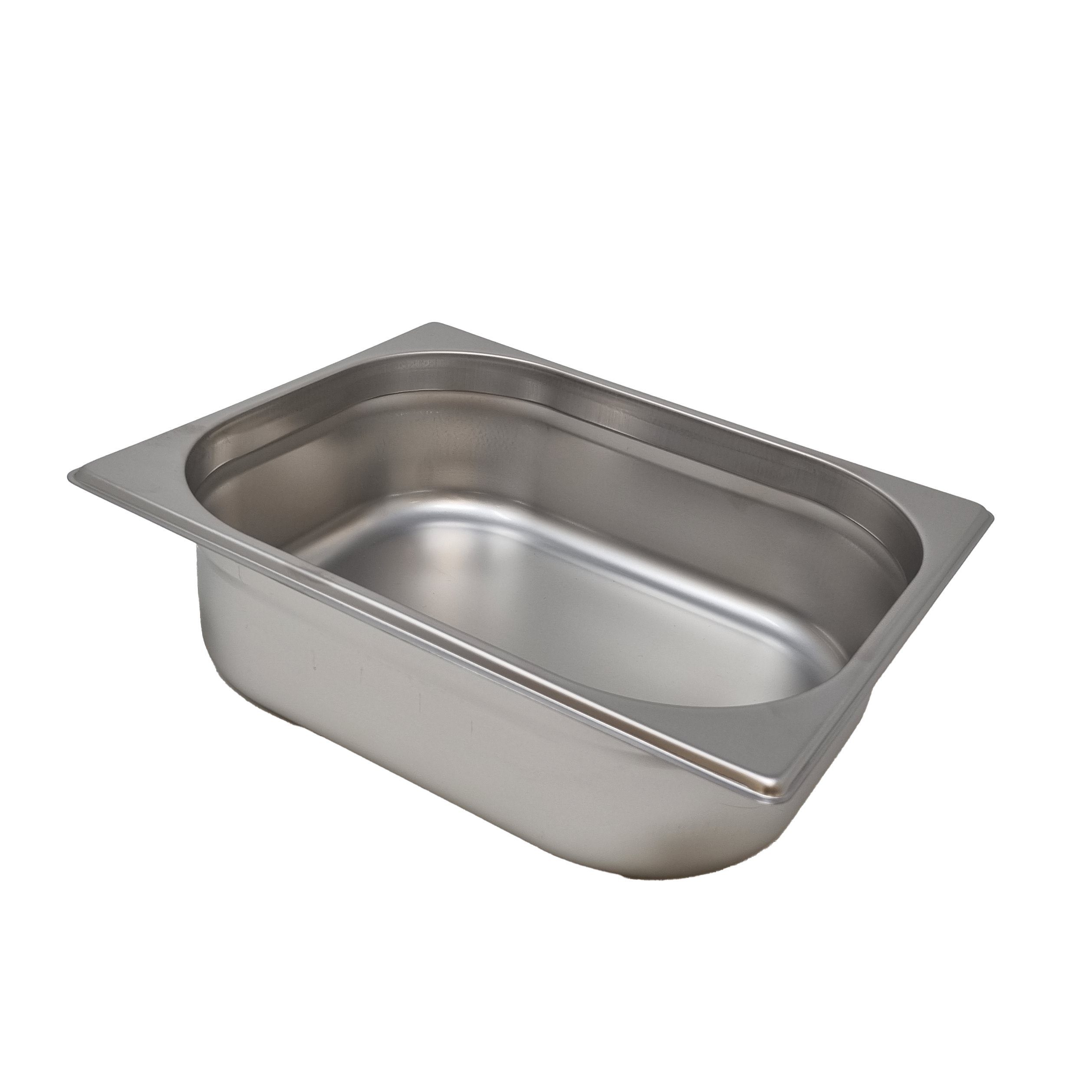 B&S Thermobehälter GN Behälter 1/2x10cm Einsatz EDS 0,6mm 371050, Edelstahl