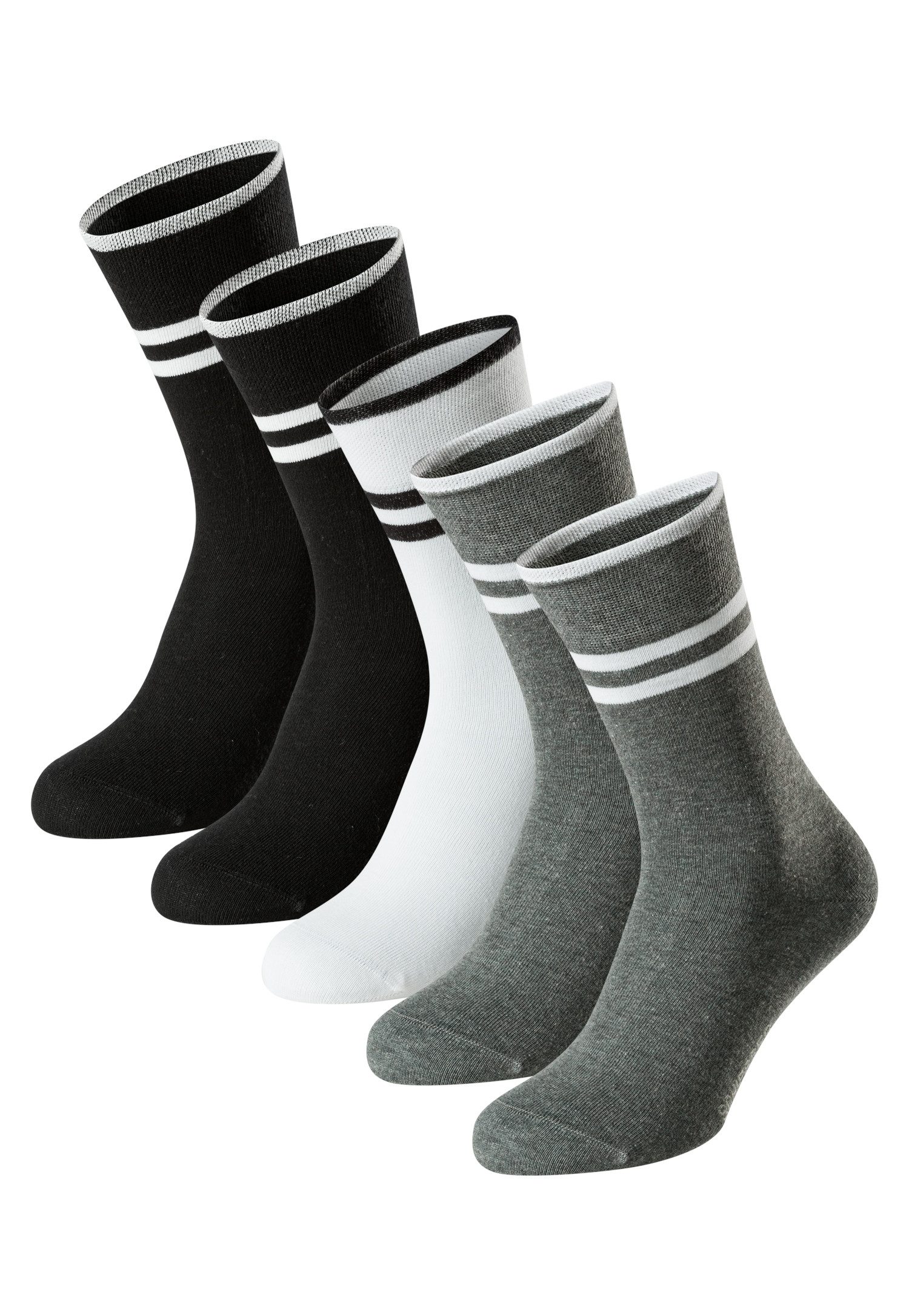 Schiesser Socken Bluebird (5-Paar) druckfreier Bund, Fersen und Zehen handg günstig online kaufen