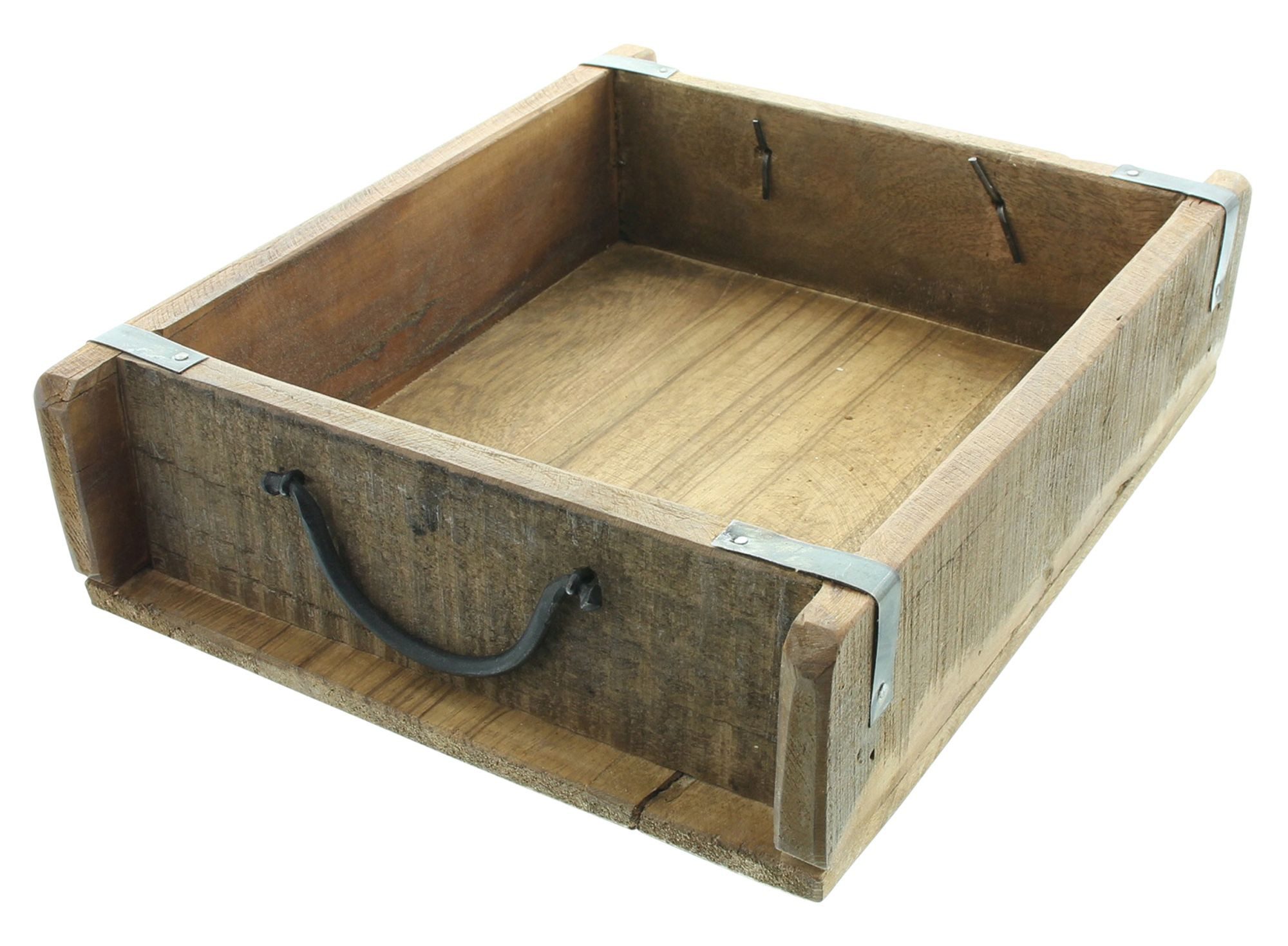 Dekokiste "Rustikal" aus Holz, 31x26 cm, Pflanzkasten, Aufbewahrungsbox, Dekobox