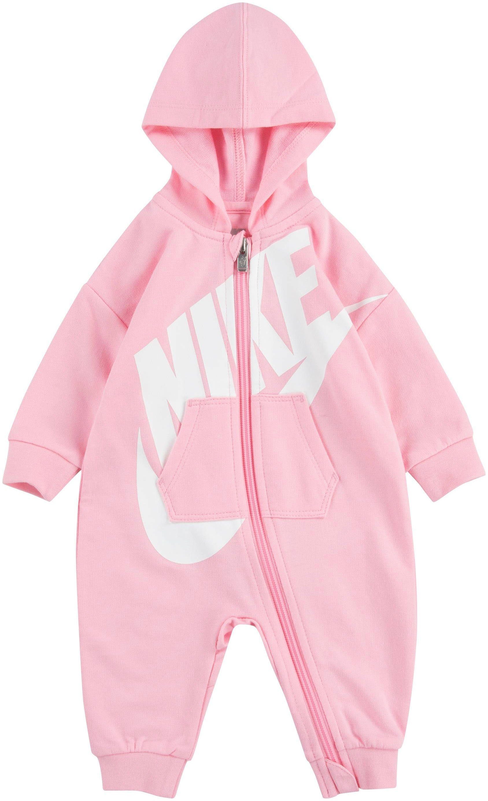 Nike NKN DAY Sportswear COVERALL PLAY ALL rosa-weiß Strampler
