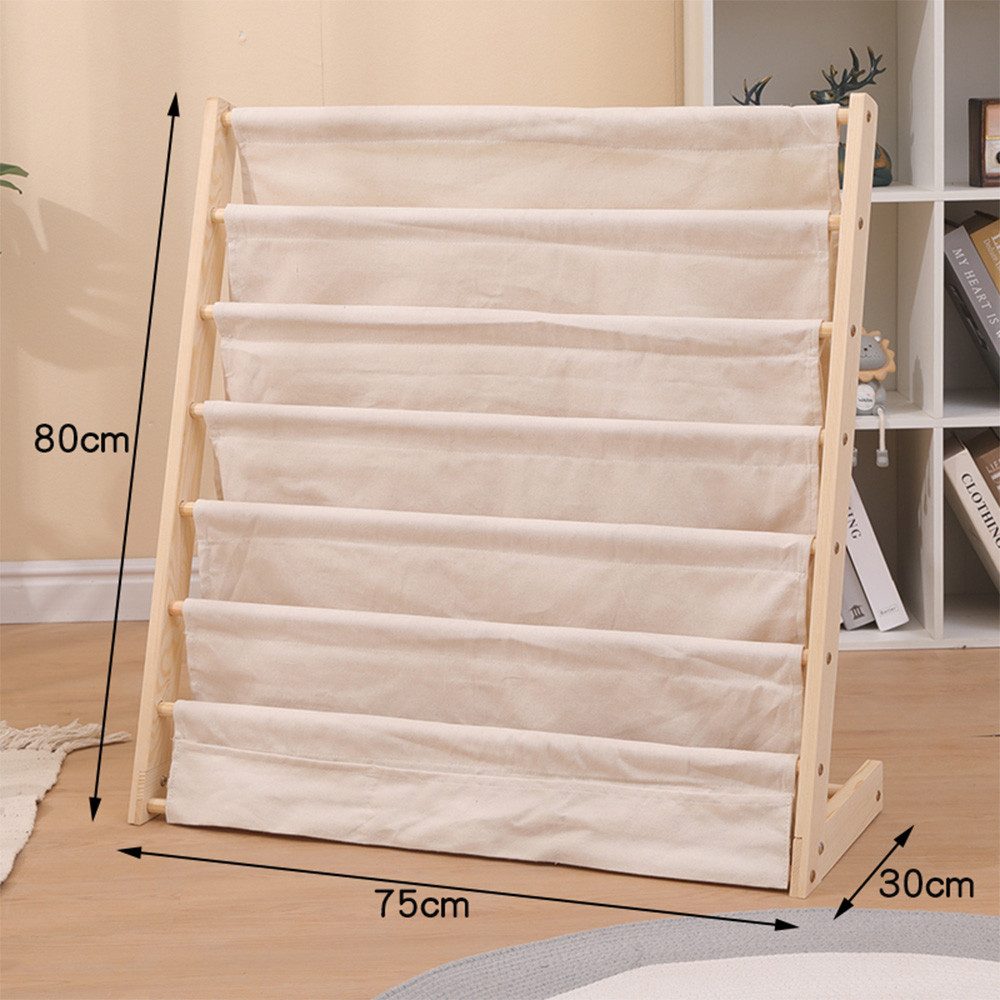 NUODWELL Bücherregal 6-Stöckige Kinder Bücherregal, Kleinkind Holz Aufbewah günstig online kaufen