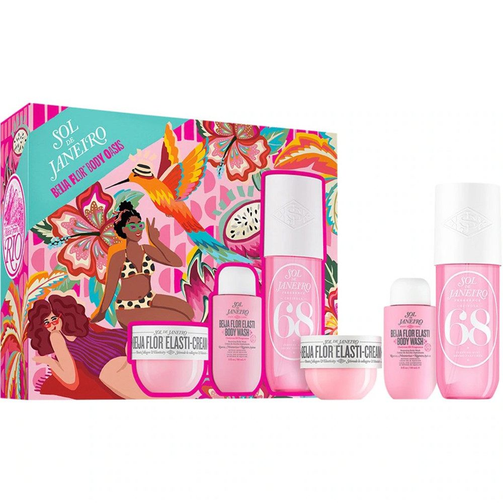 Sol de Janeiro Pflege-Geschenkset Cheirosa 68 Beija Flor Body Boost Luxus-Pflegeset Limited Edition Perfekt als Überraschung in der Weihnachtszeit verschenken, 3-tlg.