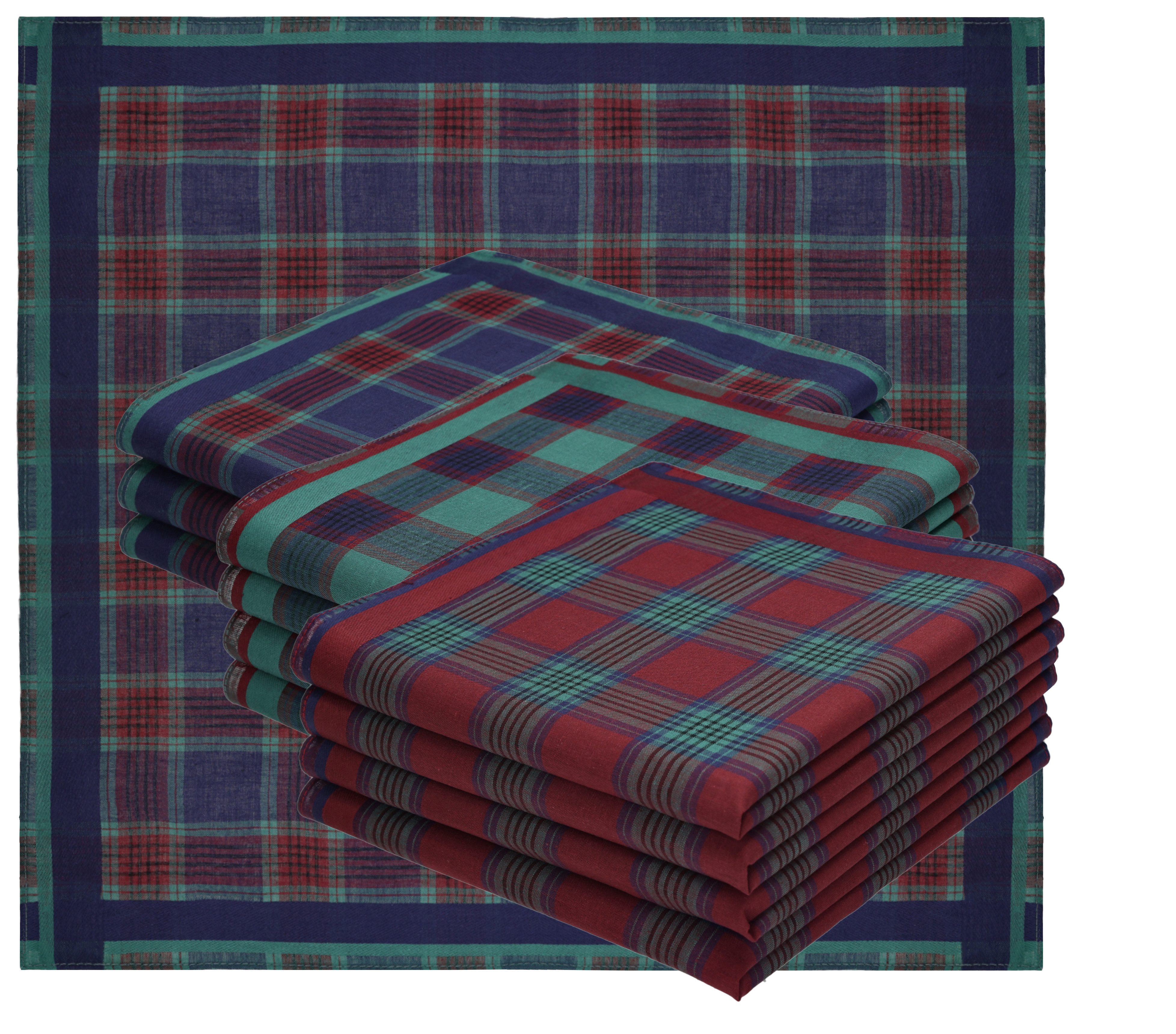 Betz Taschentuch 12 Stück Herren Stofftaschentuch Set Leo 9 Размер 40x40 cm, (12-St)