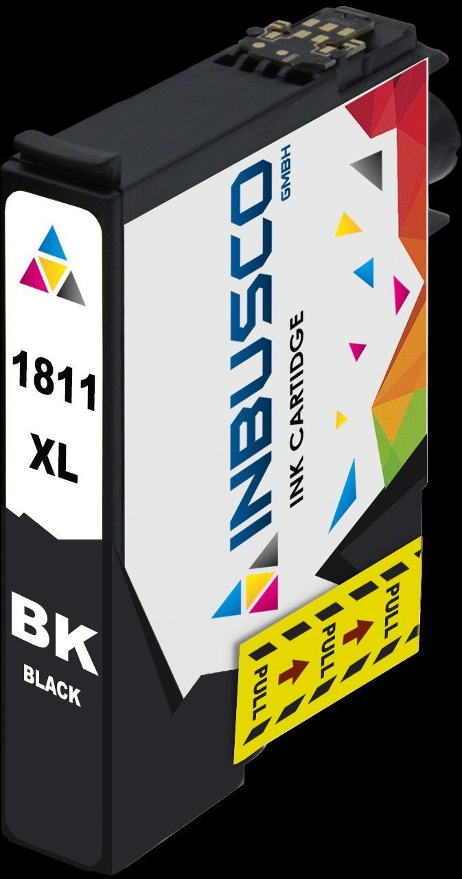 Inbusco Patrone kompatibel zu Epson T1811-1814 mit Chip 2x 1811 ... Tintenpatrone