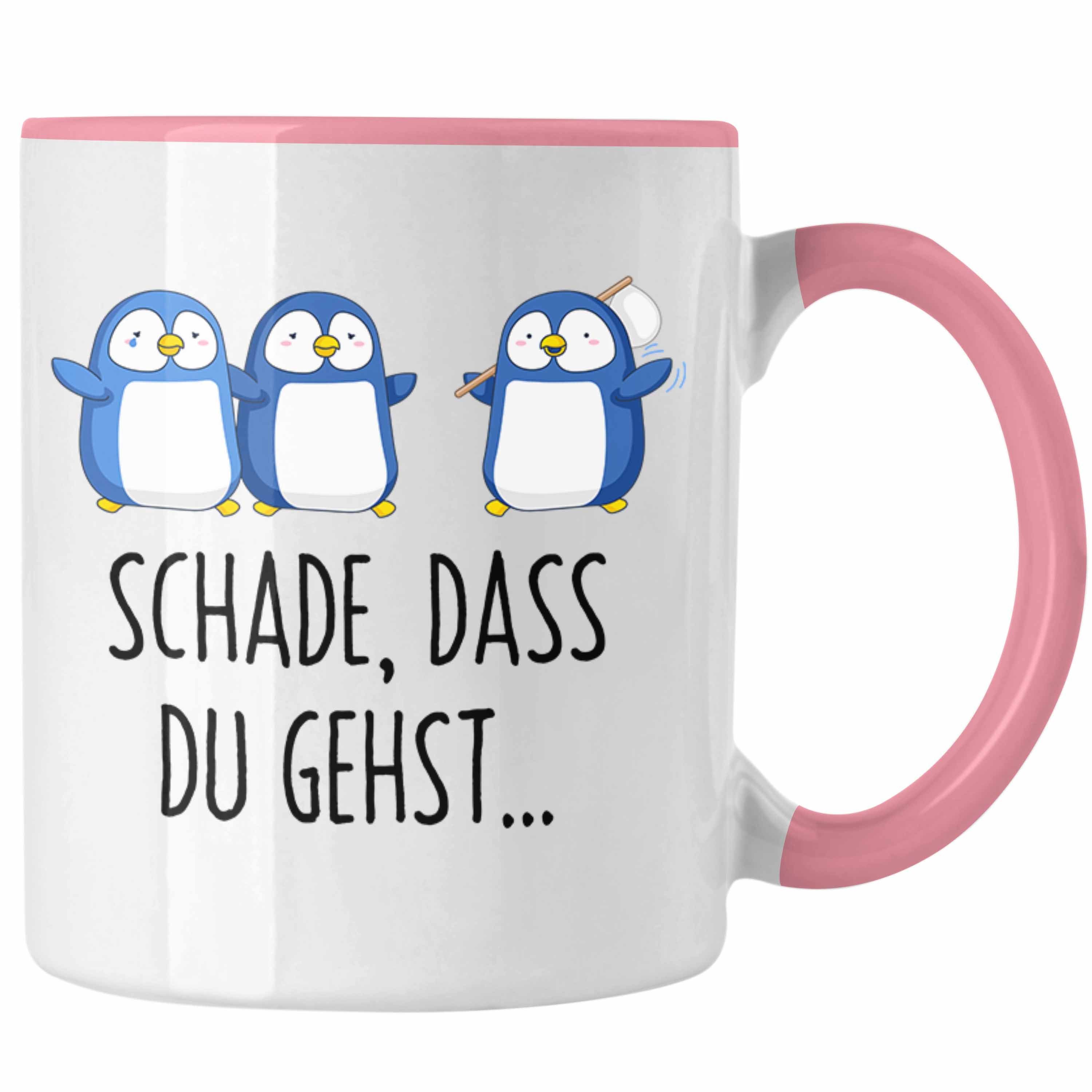 Kollegin Geschenk Trendation Abschied Neuer Gehst Tasse Schade Abschiedsgeschenk Job Dass Kollege Rosa Sprüche Du Trendation - Jobwechsel Tasse Lustig