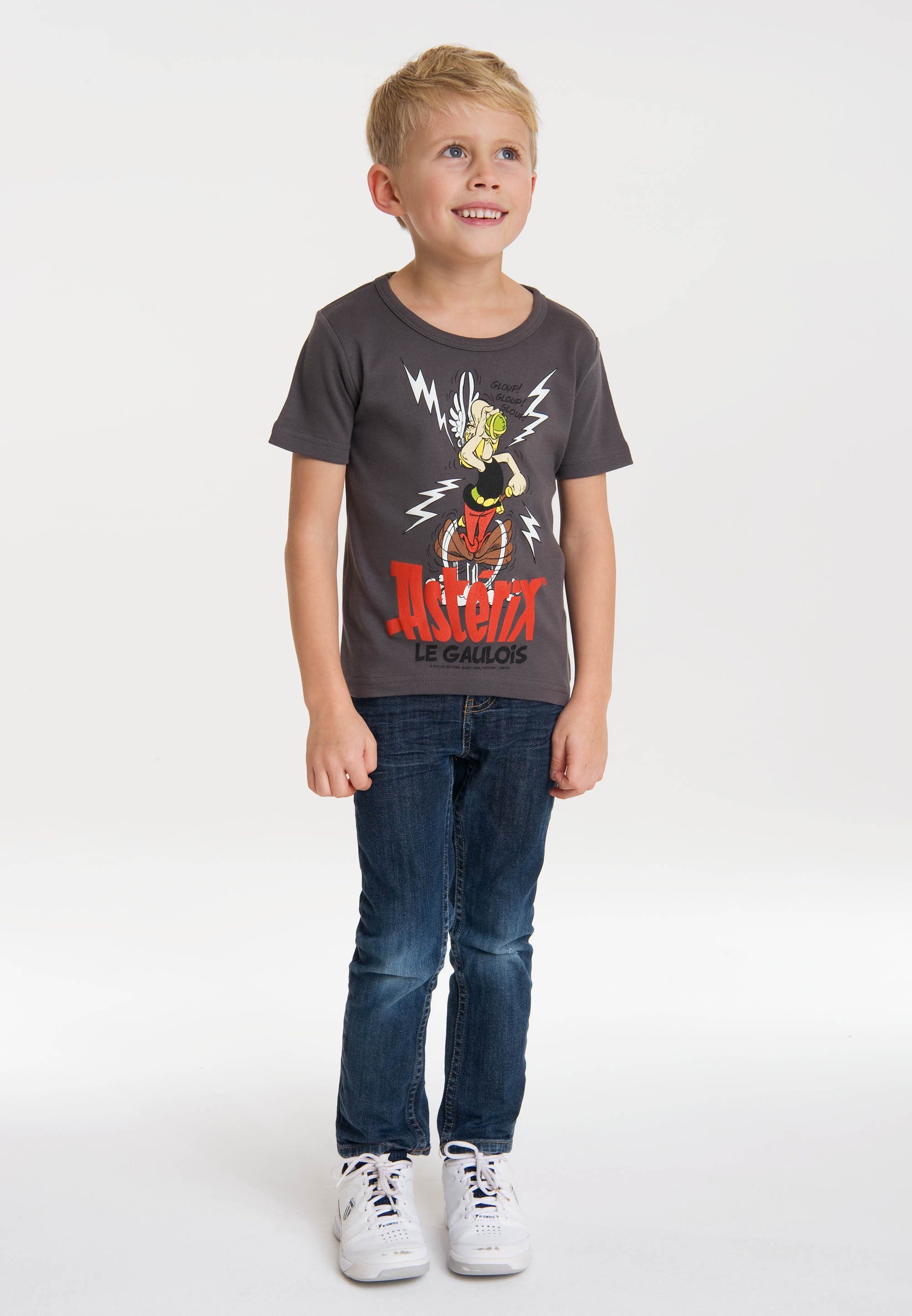 LOGOSHIRT T-Shirt mit Asterix Der Frontdruck Gallier