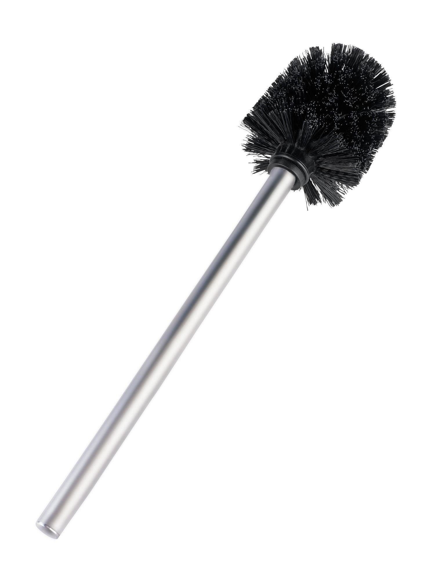 WENKO WC-Reinigungsbürste Bürste für WC-Ersatz Ø 8 cm, Edelstahl, WENKO, Badezimmer in allen Wohnstilen, (WC-Bürste + Halter)